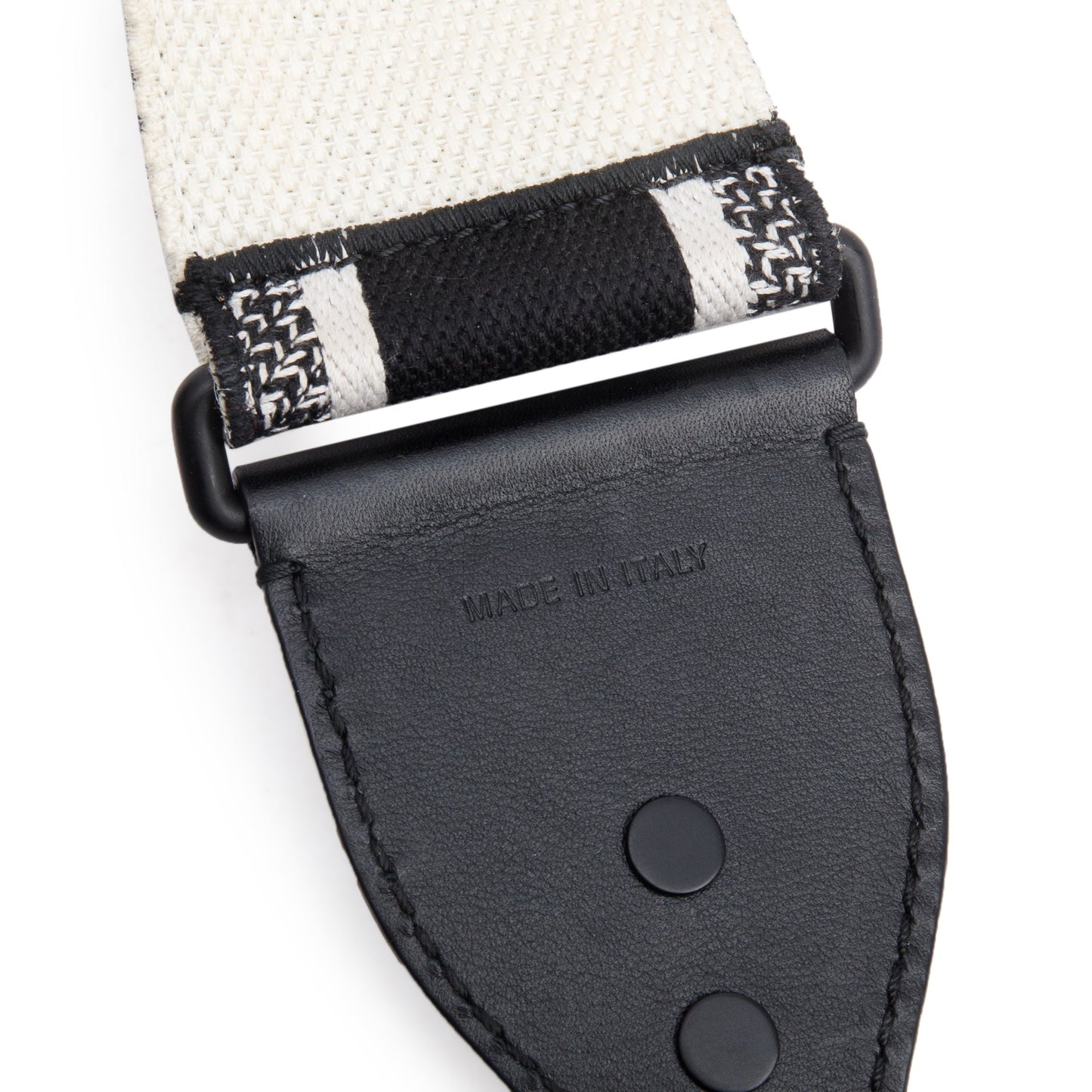 Christian Dior Navy/Beige Embroidered Woven Canvas Logo Shoulder Strap