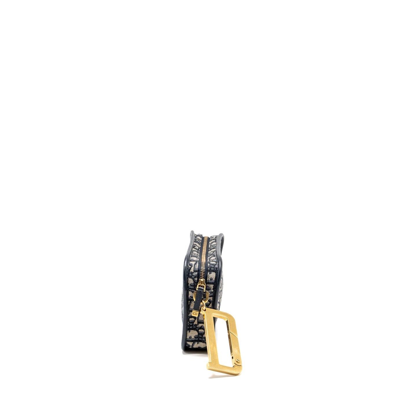 Dior Diorquake Pouch with Dior Shoulder Wide Strap Oblique Canvas Blue (Sell in a set)