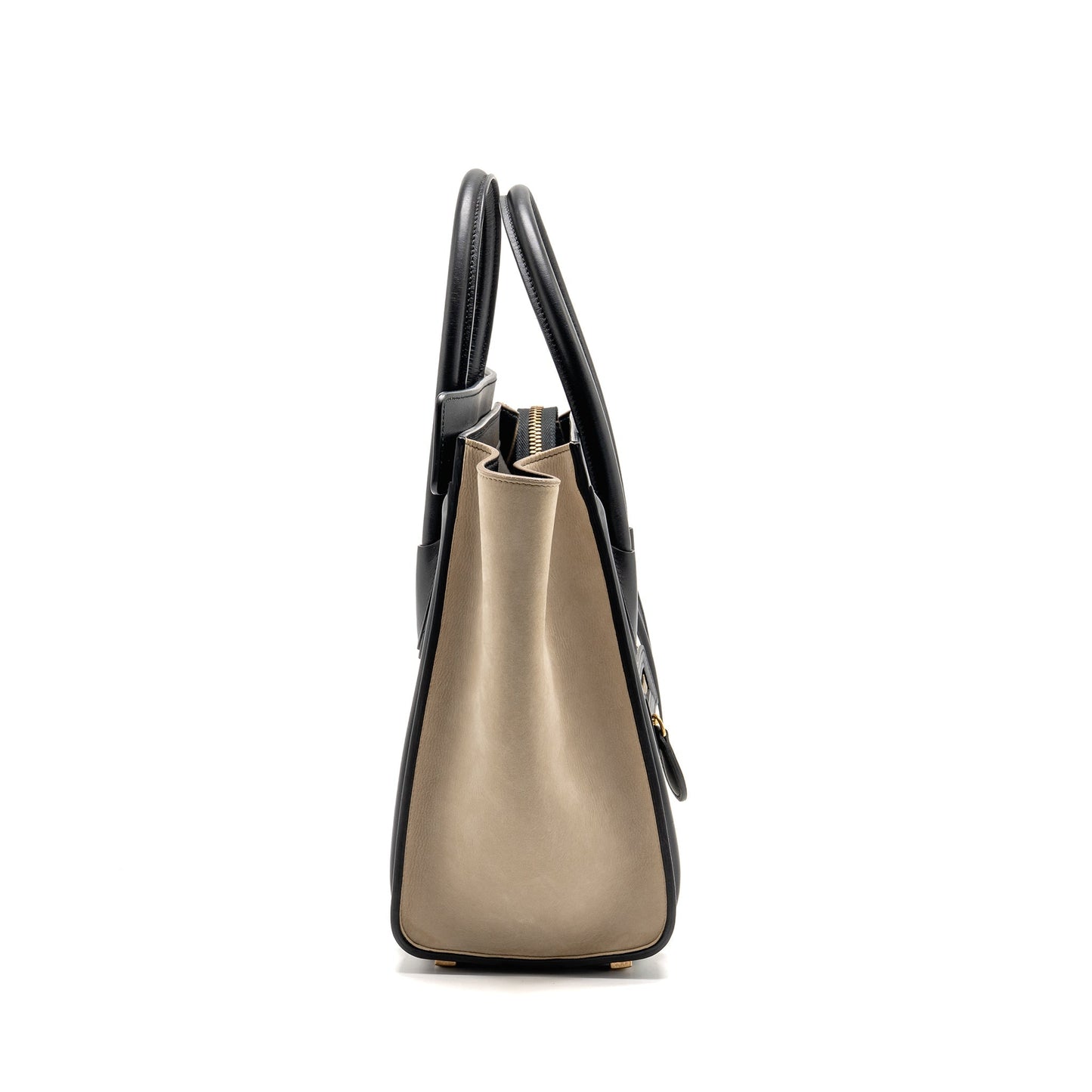 Celine Micro Luggage Bag Calfskin White/Multicolour GHW
