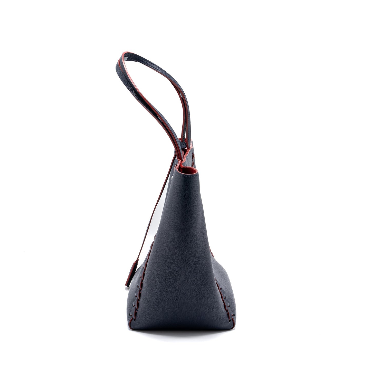 Louis Vuitton Lock Me Tote Bag Calfskin Navy SHW