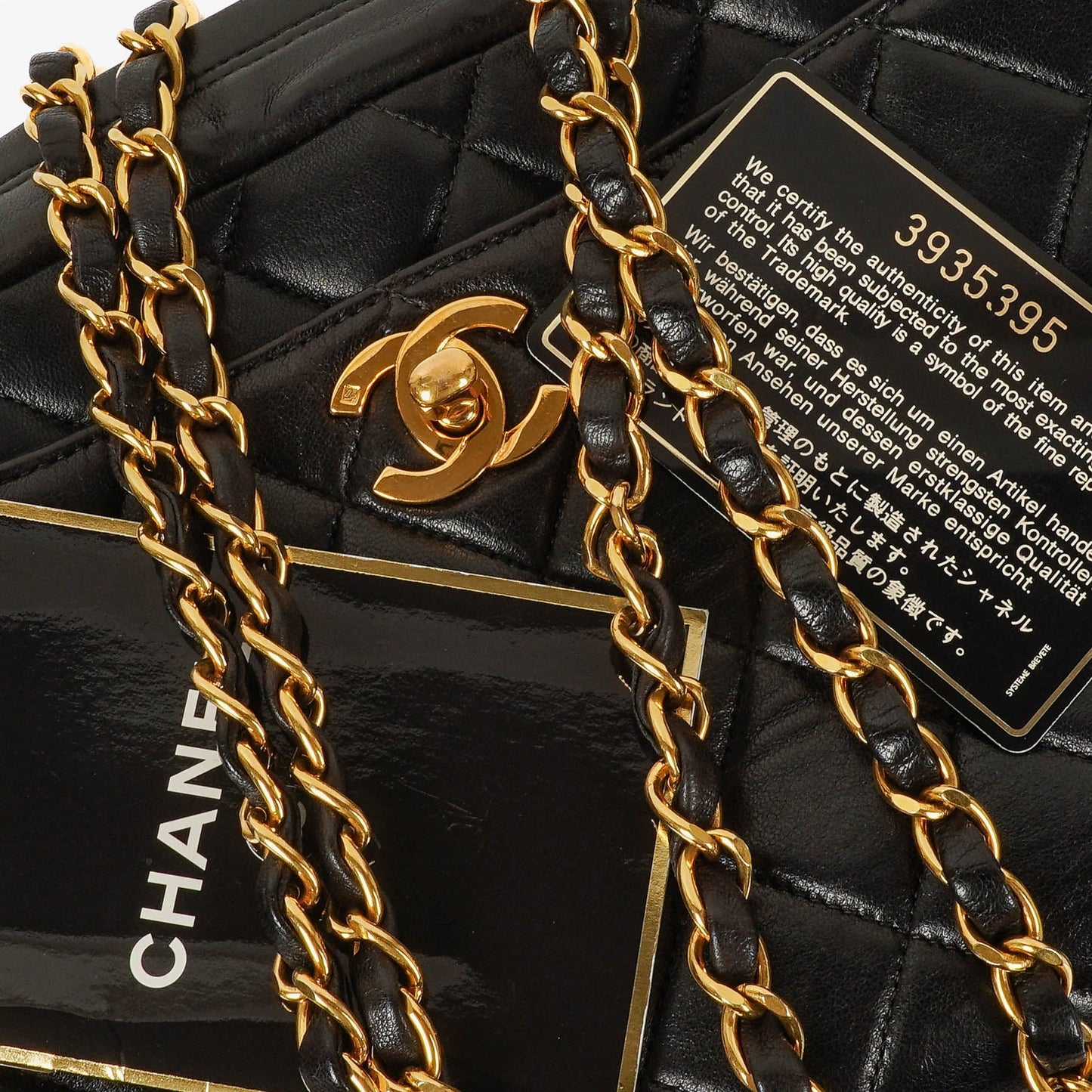 Chanel Front Pocket Camera Bag Black Quilted Leather With 24K Gold-Plated Hardware