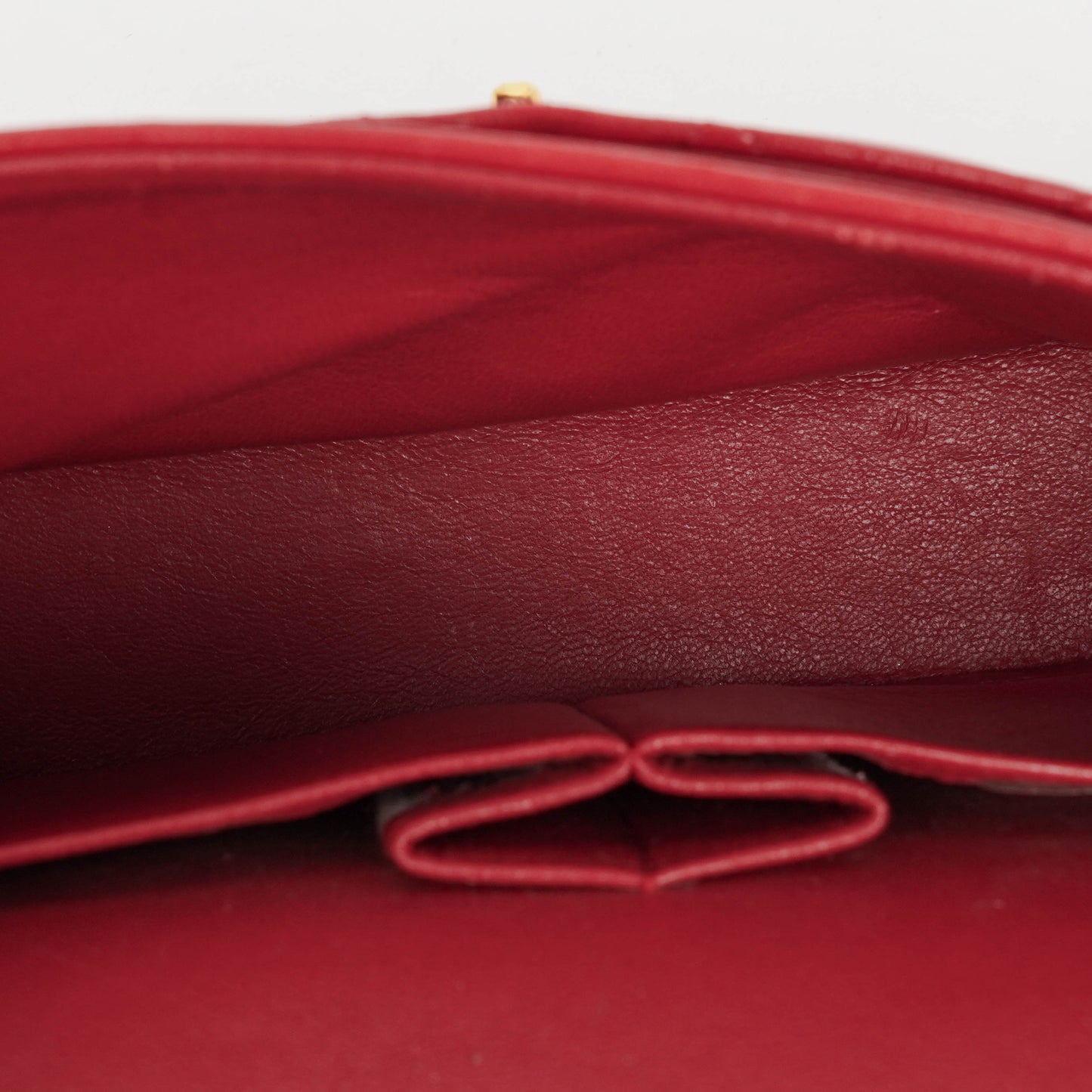 Chanel Classic Double Flap Bag in Quilted Red Lambskin with 24K Gold-Plated Hardware