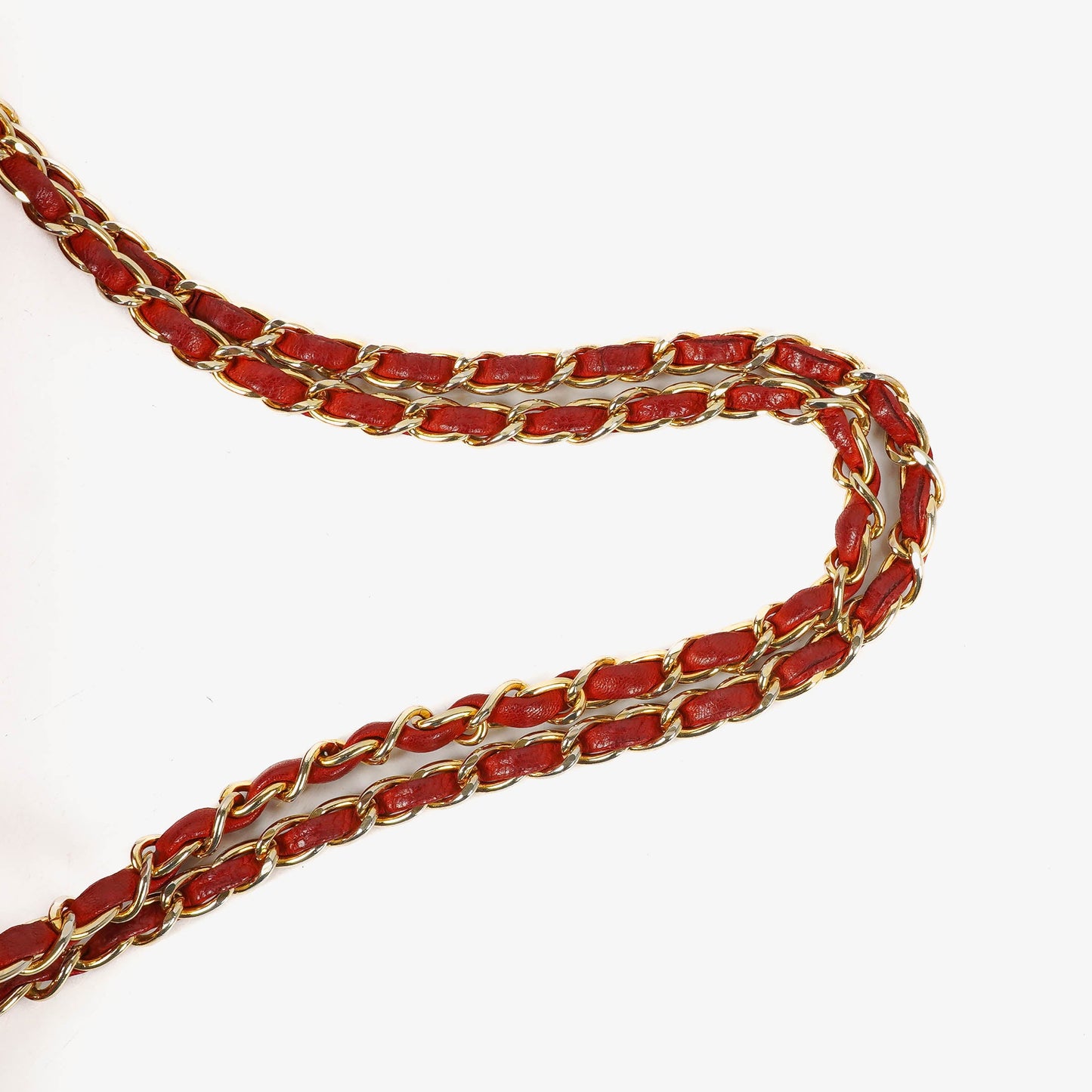 Chanel Classic Medium Double Flap Bag in Quilted Red Lambskin with 24-karat Gold-Plated Hardware
