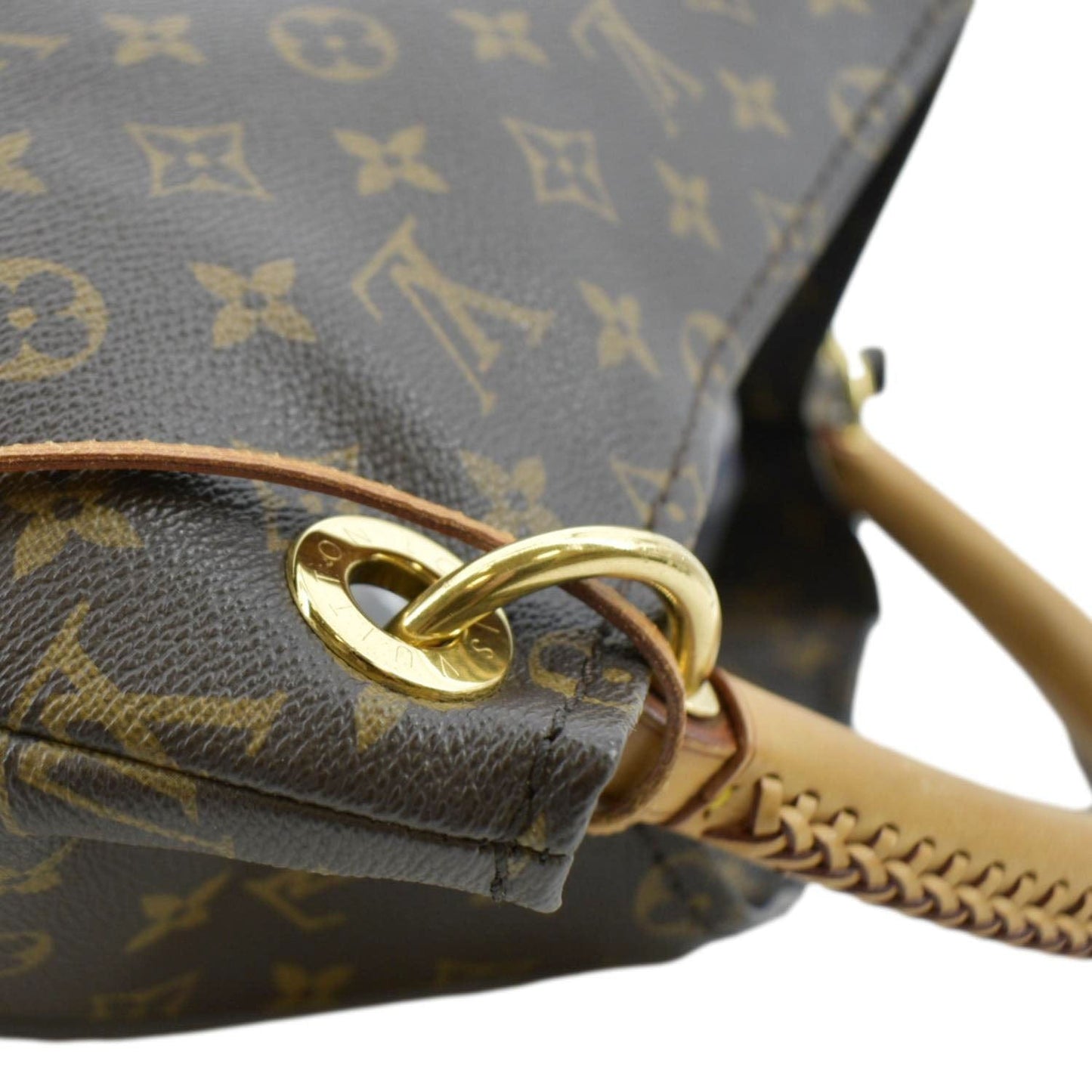 LOUIS VUITTON Artsy GM Monogram Canvas Hobo Bag Brown