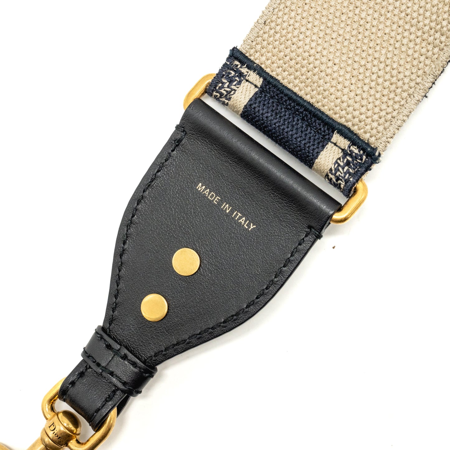 Dior Shoulder Strap Oblique Canvas Black/ Navy
