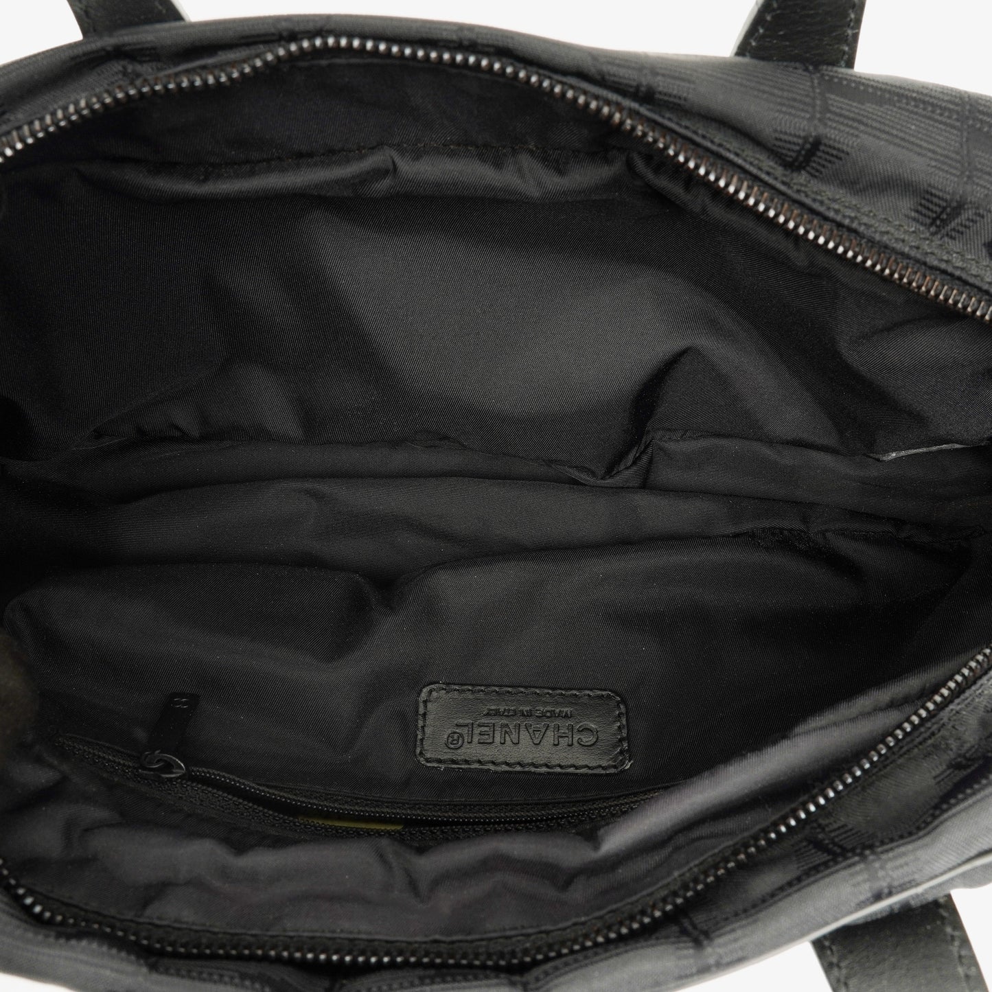 Chanel Black New Travel Line Nylon Mini Boston Bag