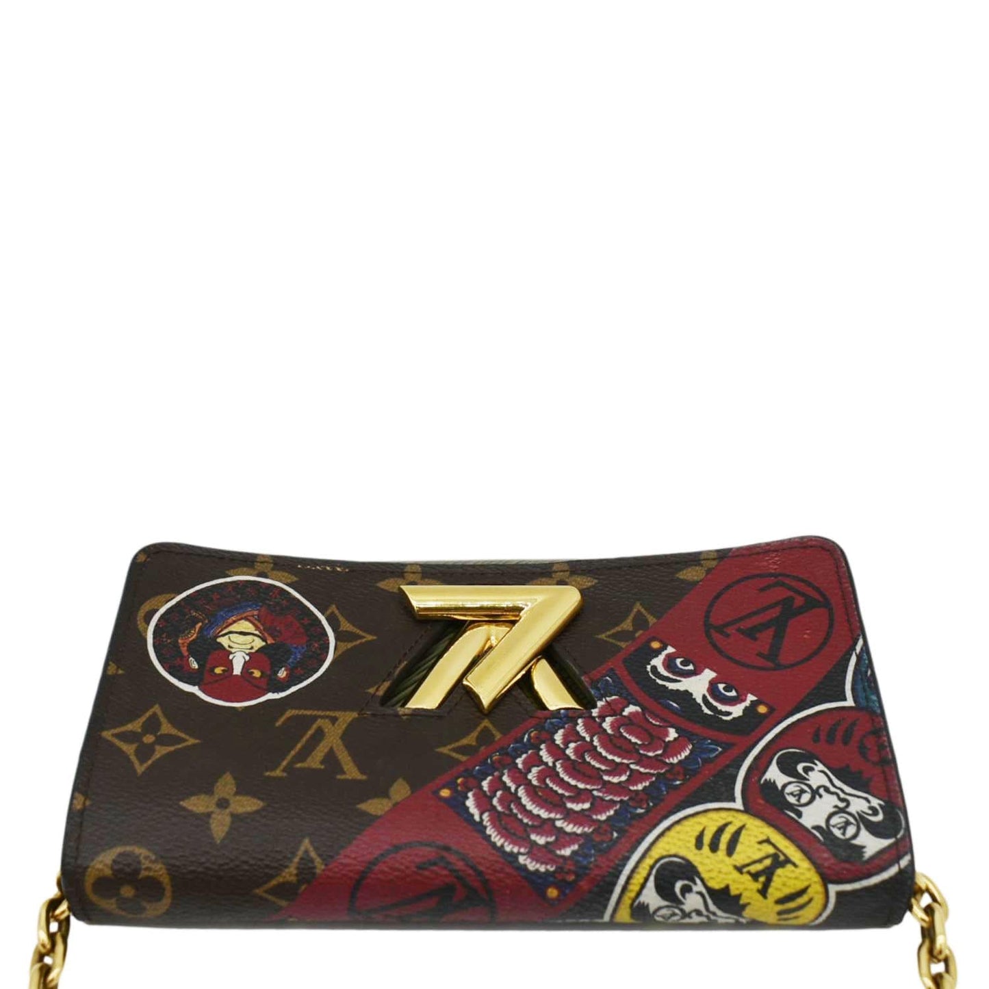 LOUIS VUITTON Kabuki Twist Epi Leather Chain Shoulder Bag Green