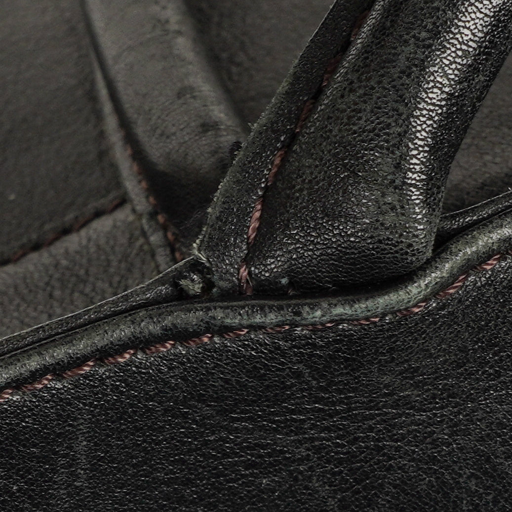 Chanel CC Black Leather Tote Bag
