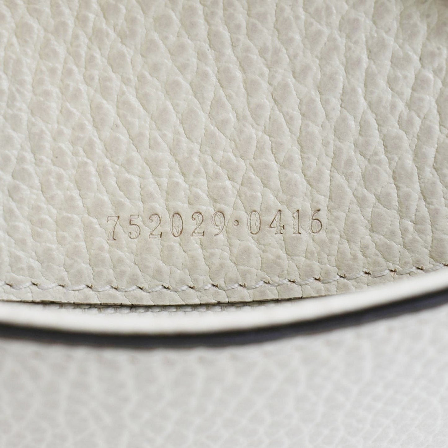 GUCCI Dionysus Mini Leather Top Handle Shoulder Bag Off White 752029