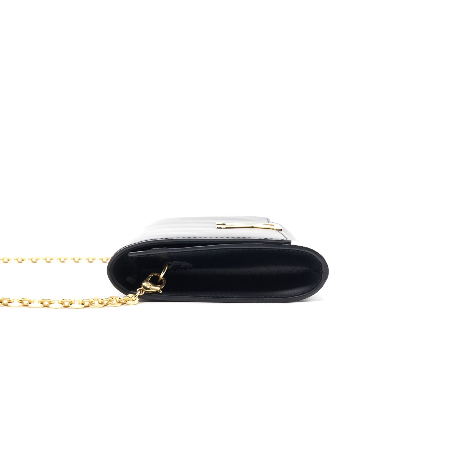 LOUIS VUITTON LOUISE LEATHER CROSSBODY BAG NOIR