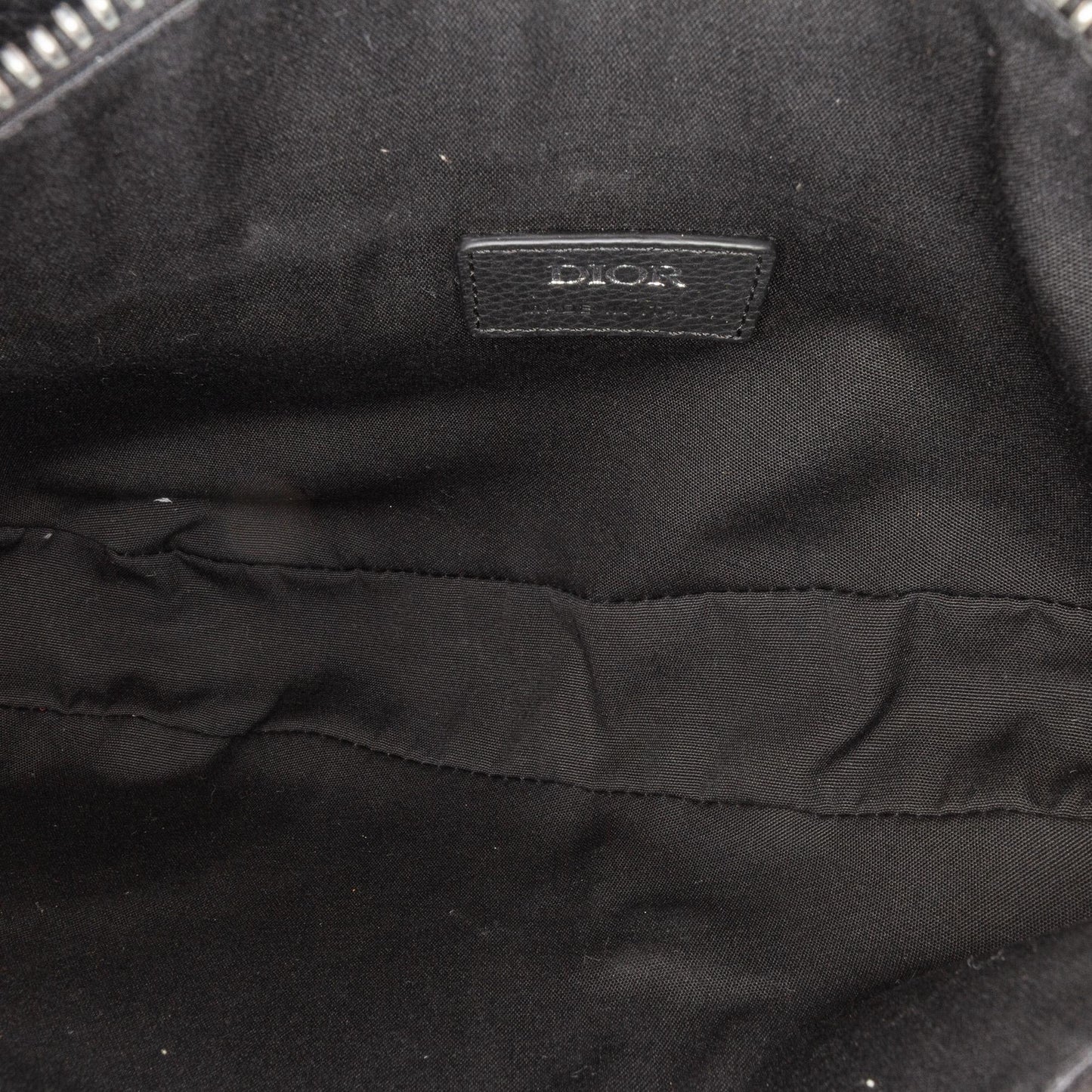 Dior Kim Jones Grained Calfskin Saddle Bag