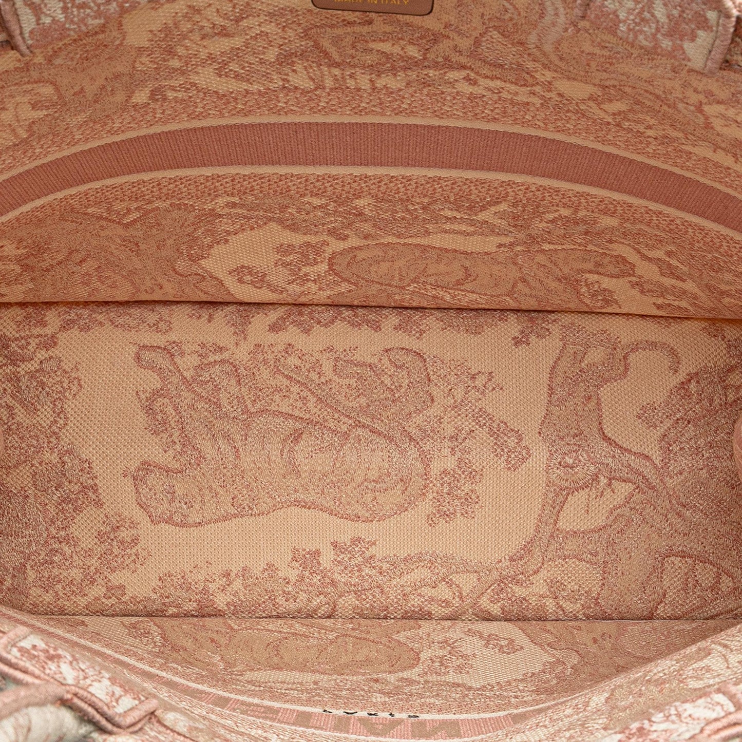 Dior Large Canvas Embroidered Dioriviera Toile De Jouy Book Tote