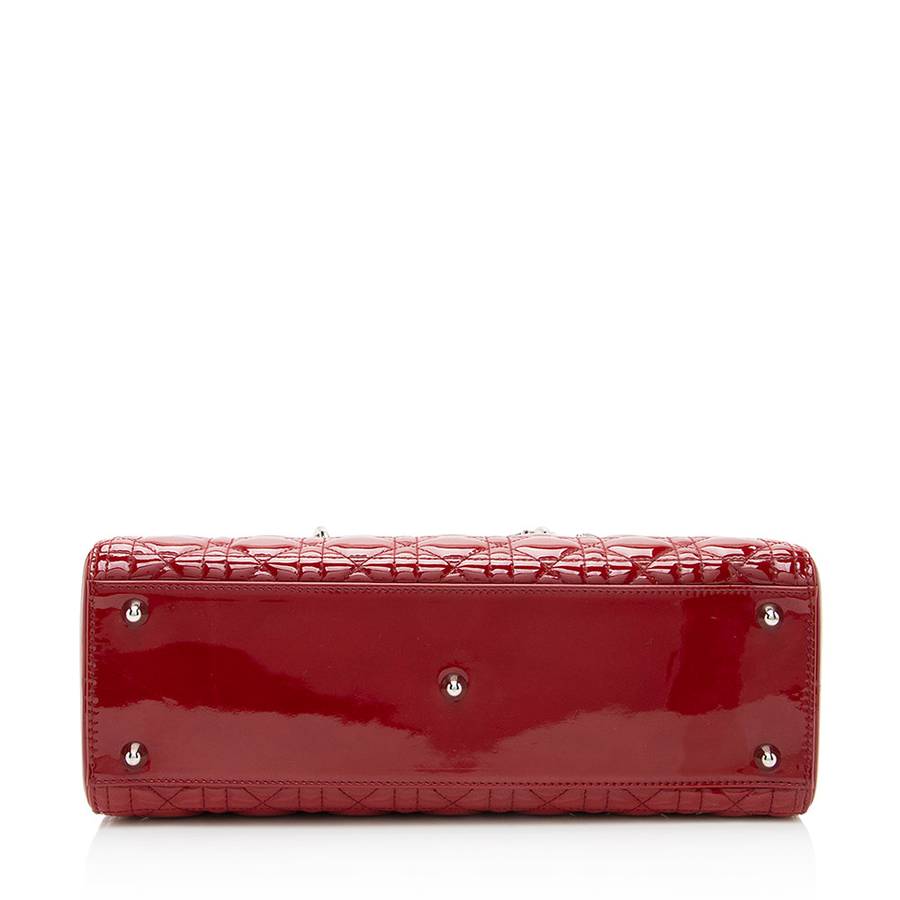 Dior Patent Leather Dior Large Tote (SHF-19305)