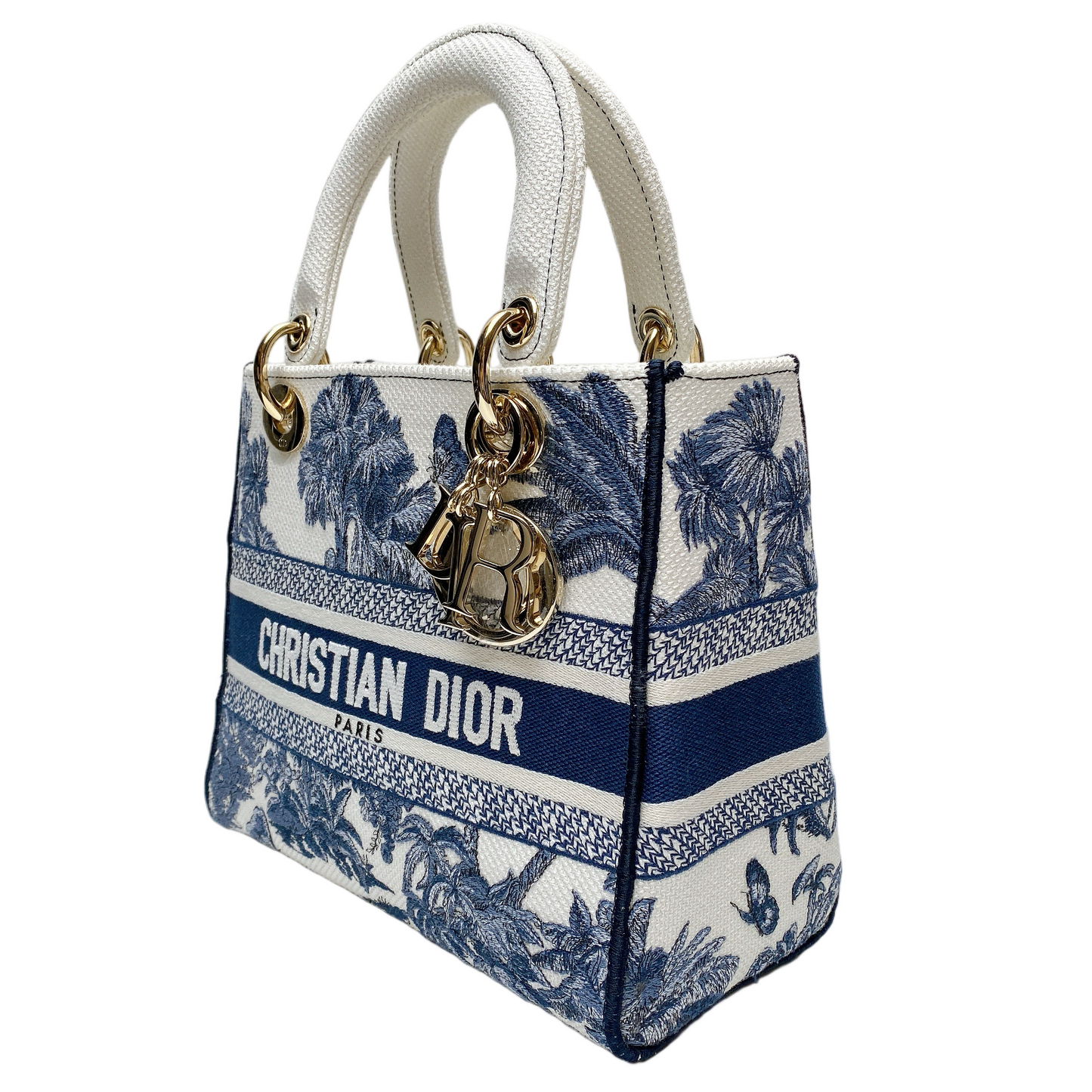 Dior Lou Lady Dior Canvas Handbag