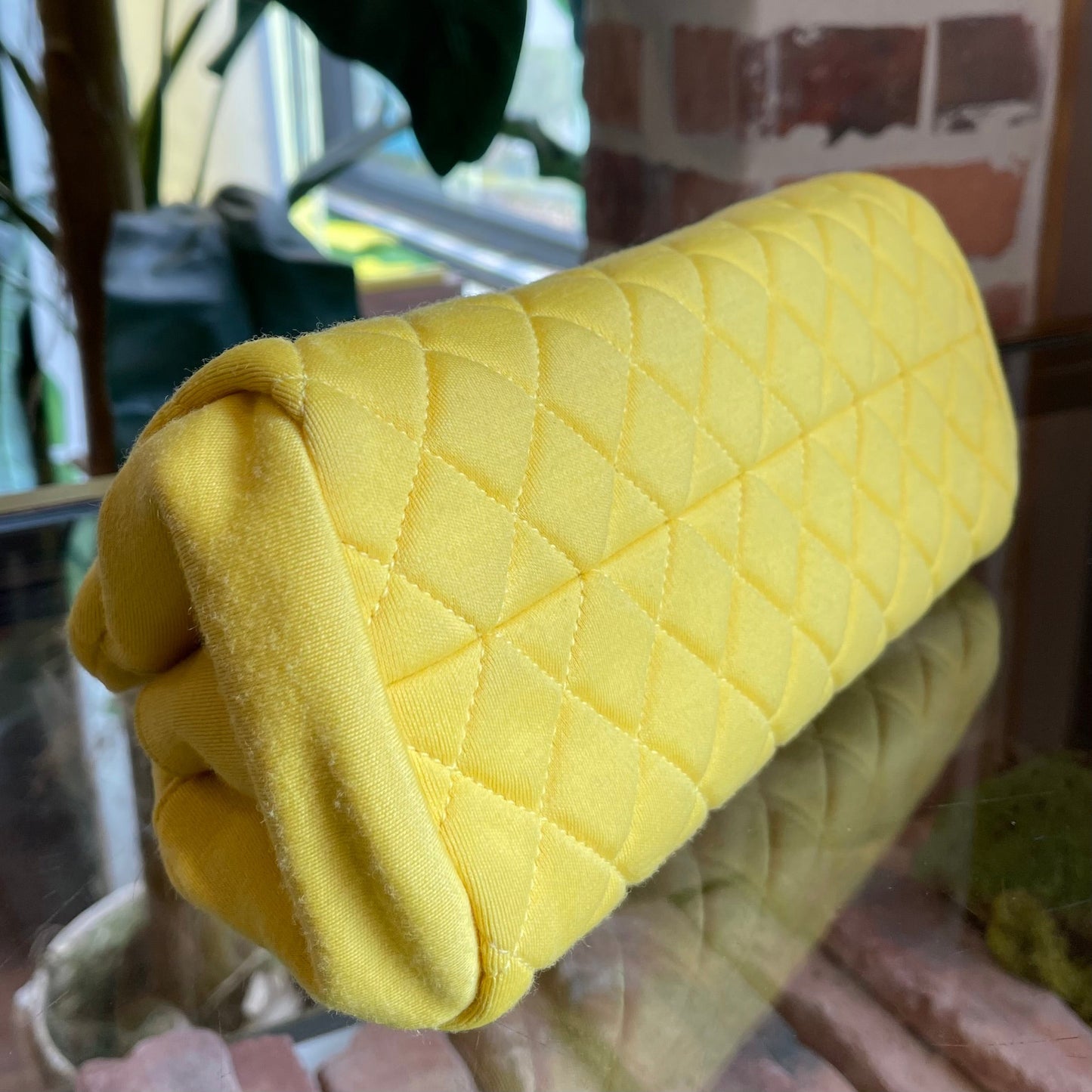 Chanel Yellow Quilted Jersey Handbag - Rovelle Bags