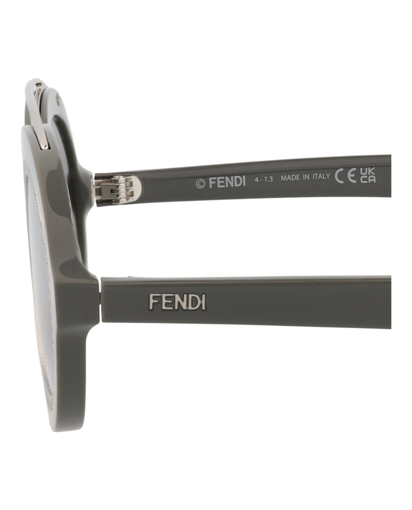 Fendi Womens Aviator Grey Grey Silver Fashion Designer Eyewear