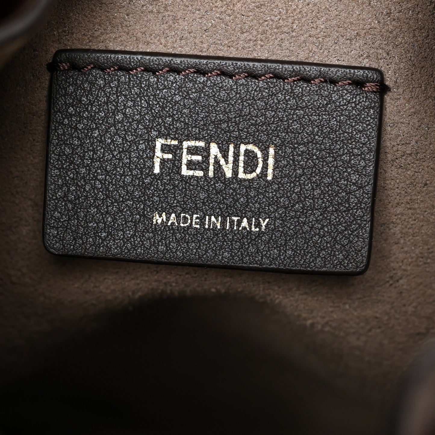 FENDI FF MINI MON TR SOR BUCKET BAG WITH SHOULDER STRAP
