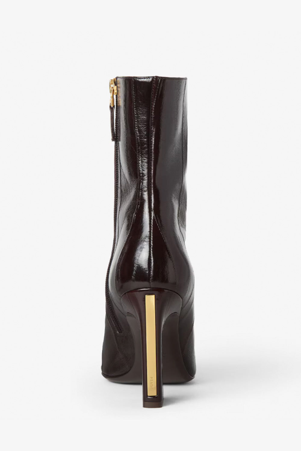 Fendi Arco Hagfish Leather Ankle Boots