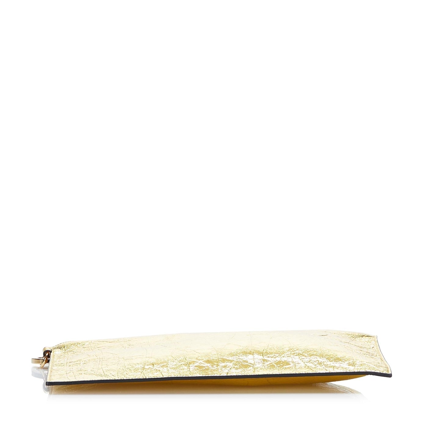 Fendi Metallic FF Tassel Clutch Bag