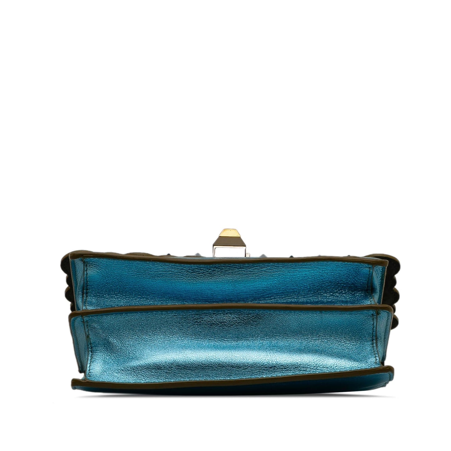 Fendi Studded Scalloped Kan I Crossbody (SHG-CeGCcL)
