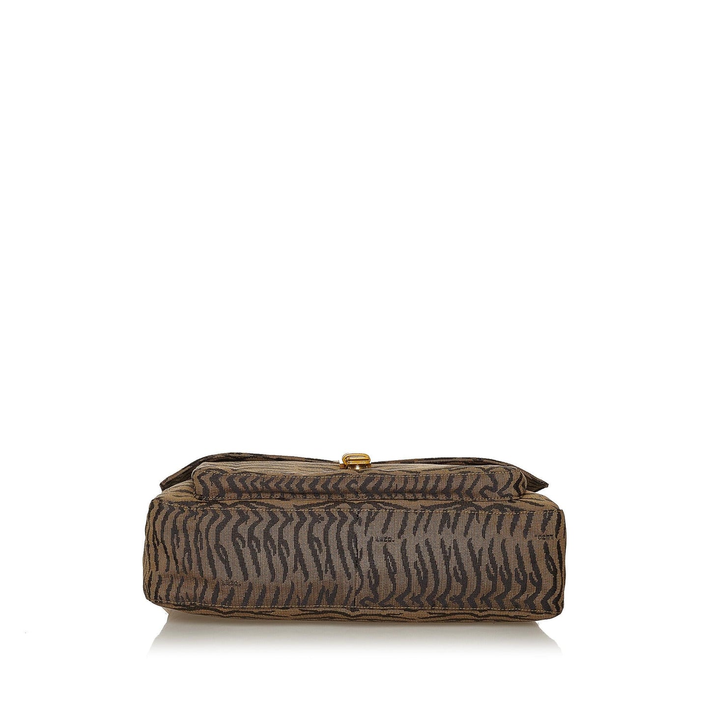 Fendi Tiger Print Canvas Shoulder Bag