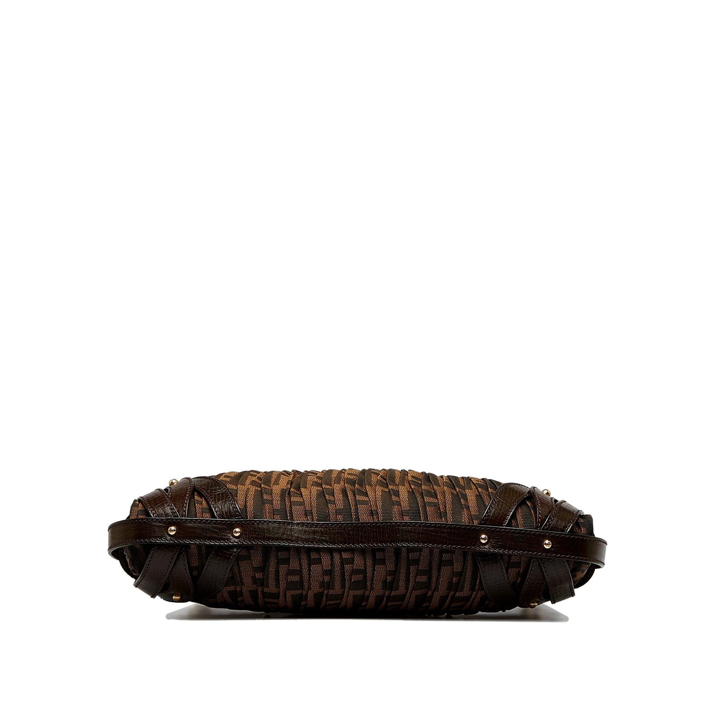 Fendi Zucca Chef Pleated Shoulder Bag