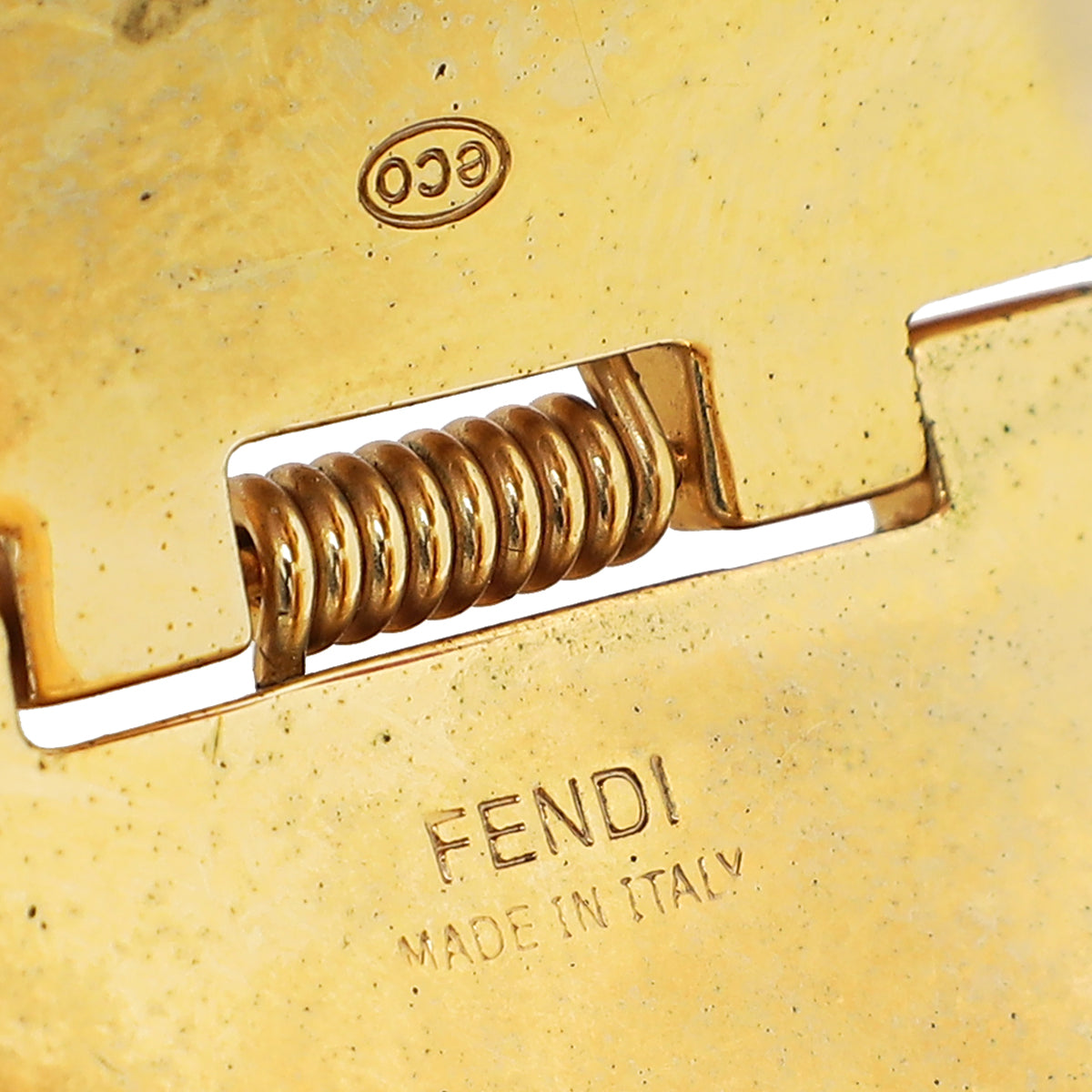 Fendi Tricolor Enamel Fendista Wide Bangle