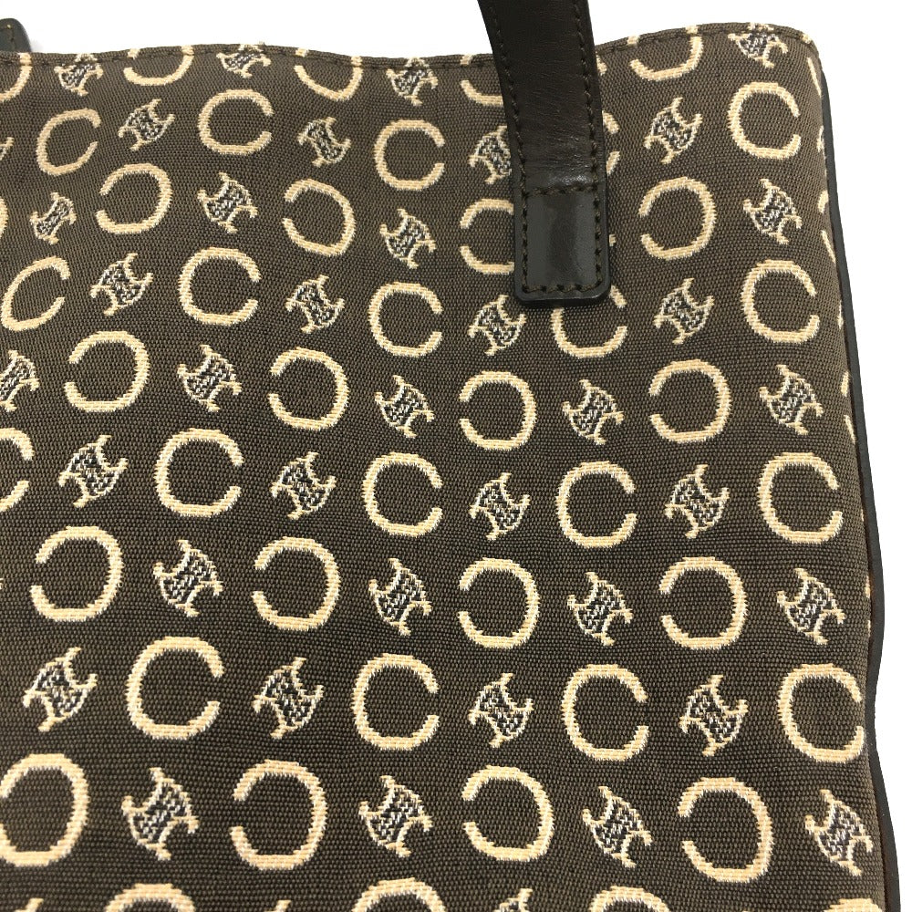 CELINE Handbag Canvas / leather Brown Macadam Women