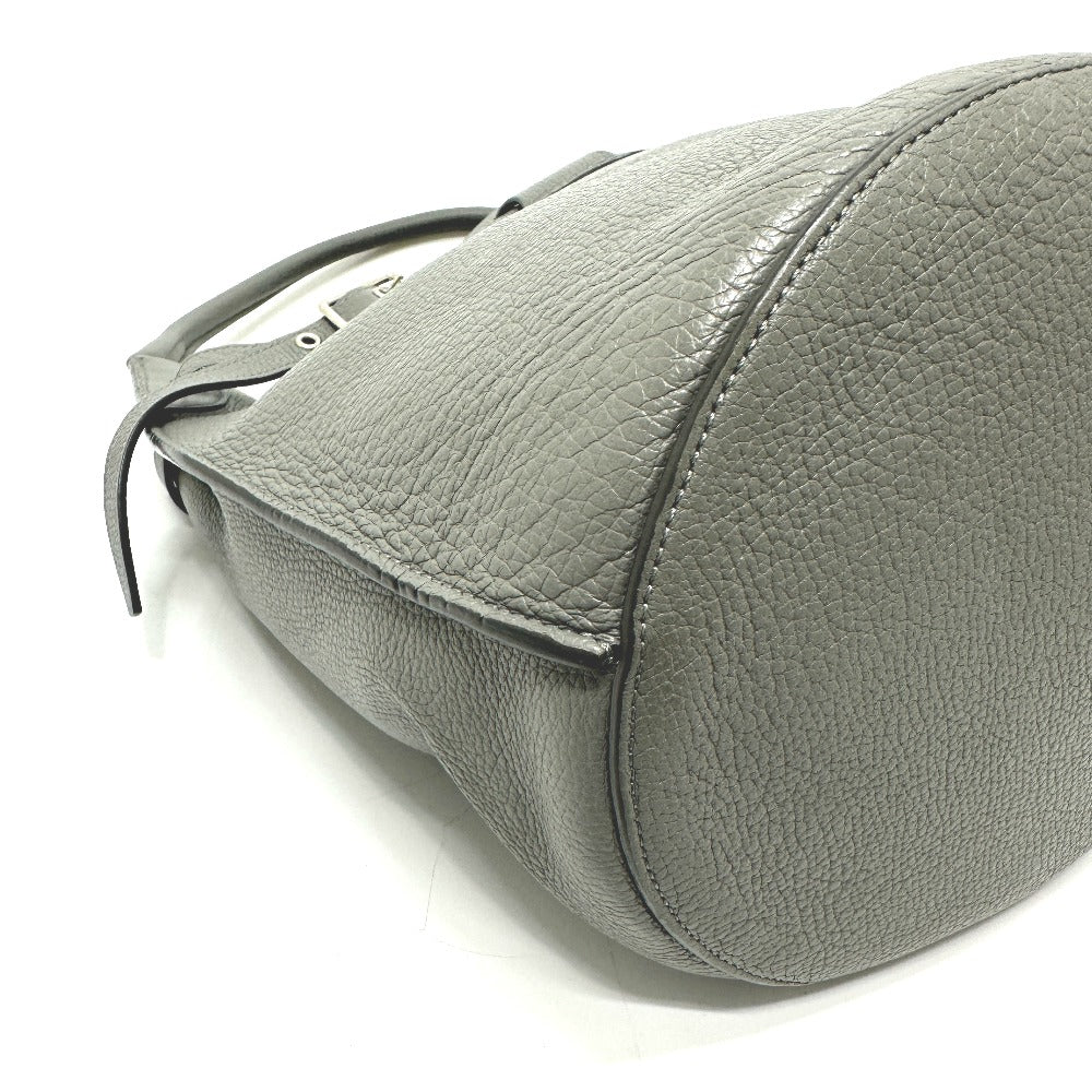 CELINE Handbag leather gray Big bag Bucket Women Secondhand