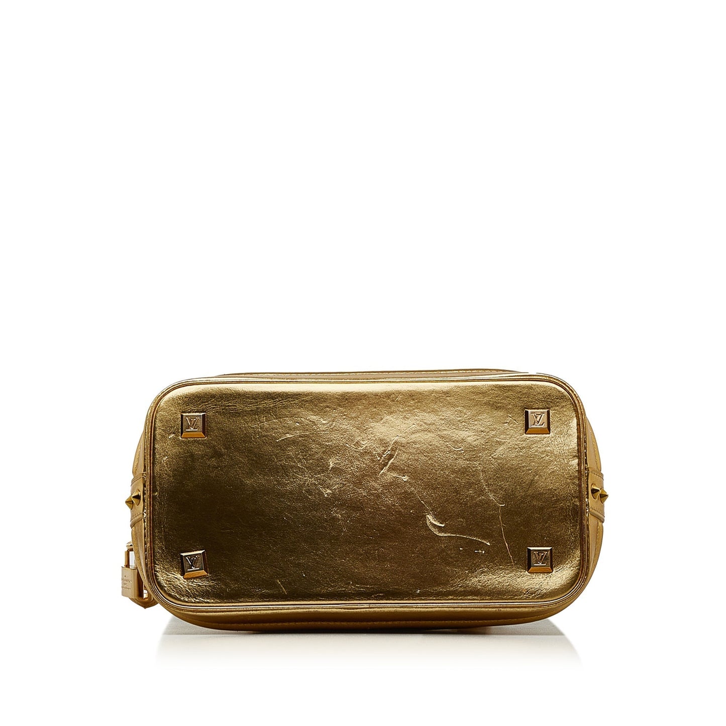 LOUIS VUITTON Metallic Suhali Lockit MM Handbag