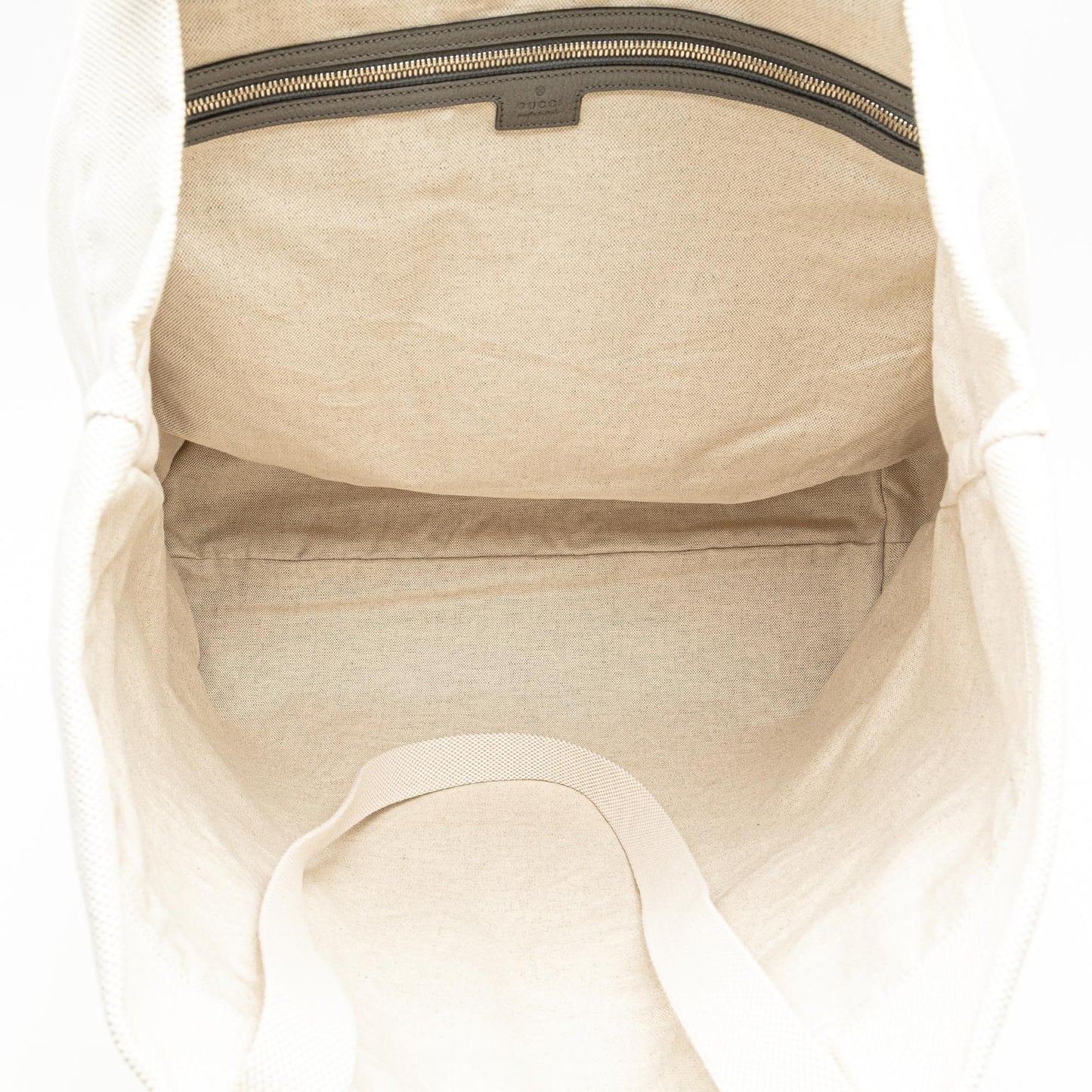 Gucci Canvas Embossed Logo Tote