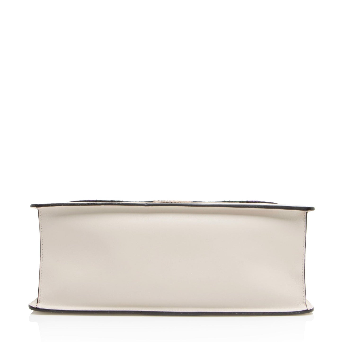 Gucci Embroidered Leather Floral Sylvie Top Handle