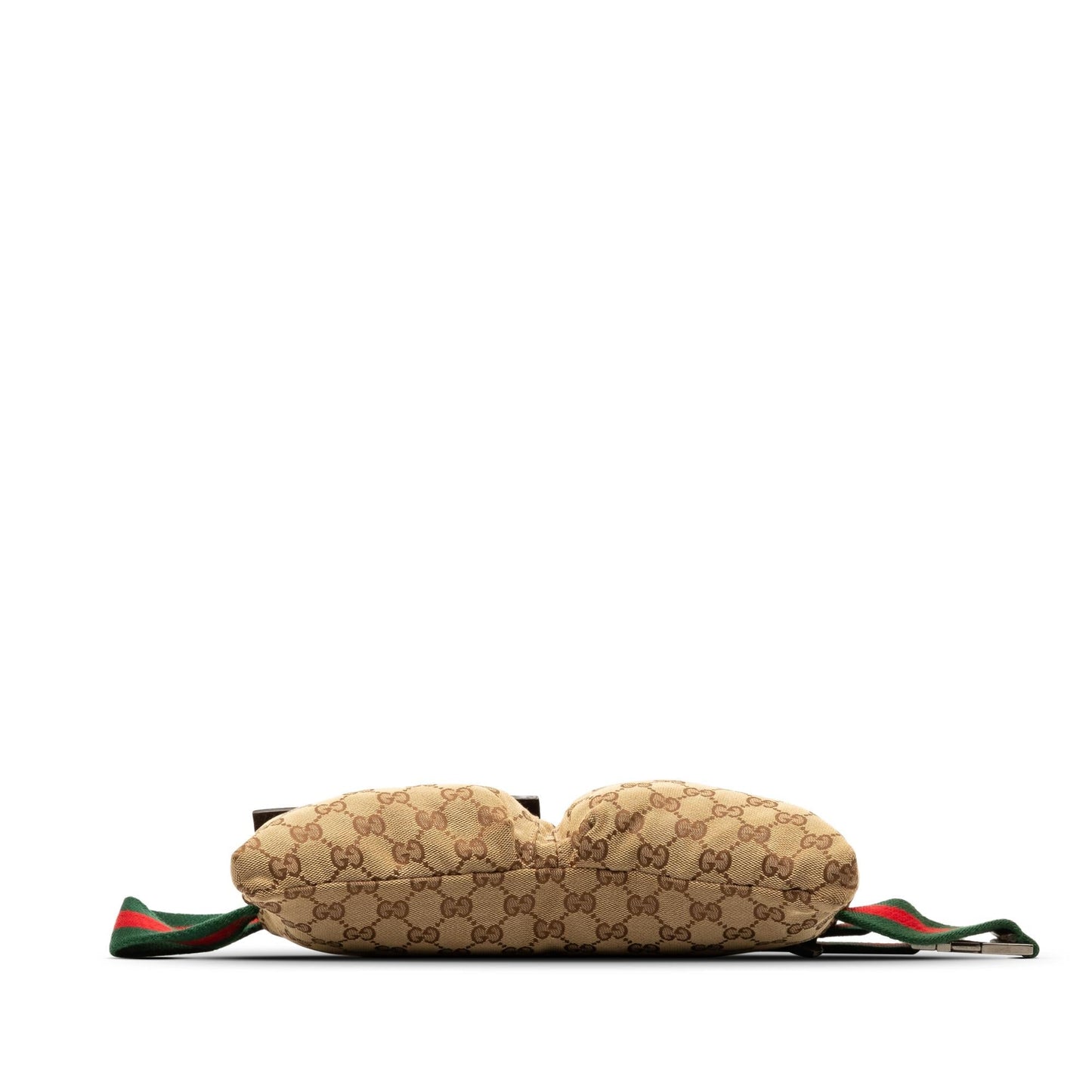 Gucci GG Canvas Web Double Pocket Belt Bag (SHG-aZbnST)