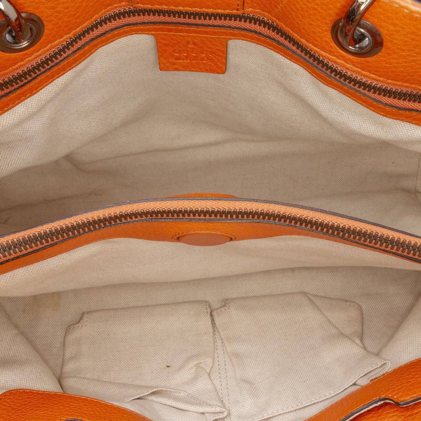 Gucci Medium Calfskin Bamboo Shopper Satchel