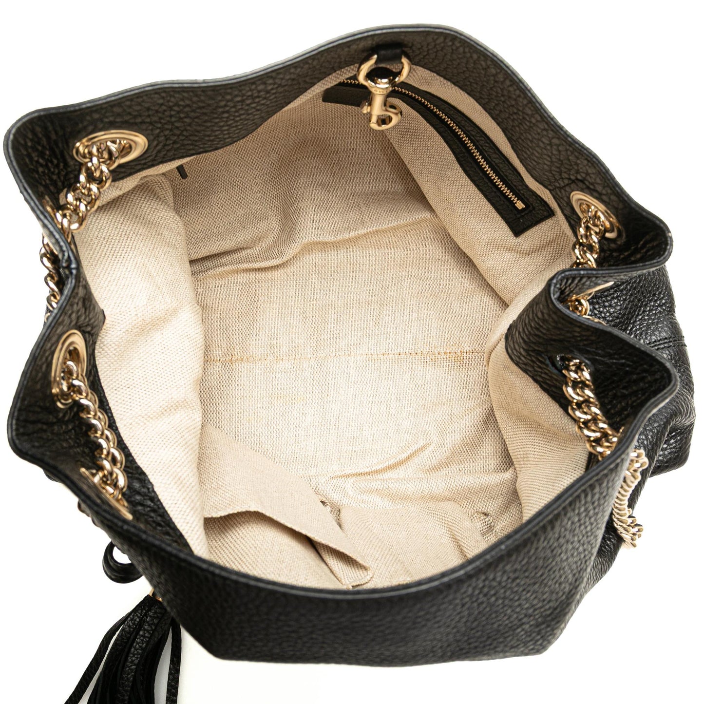 Gucci Medium Leather Soho Chain Tote