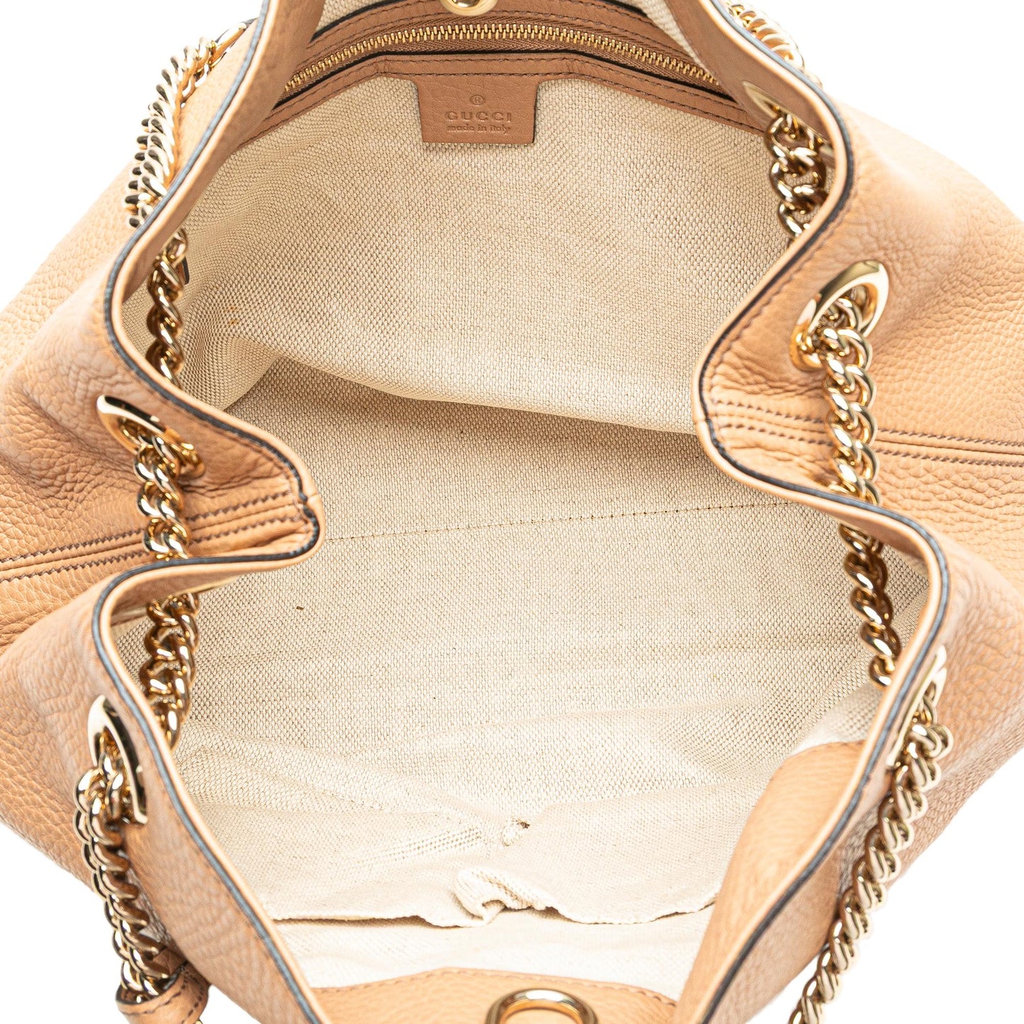 Gucci Medium Leather Soho Chain Tote