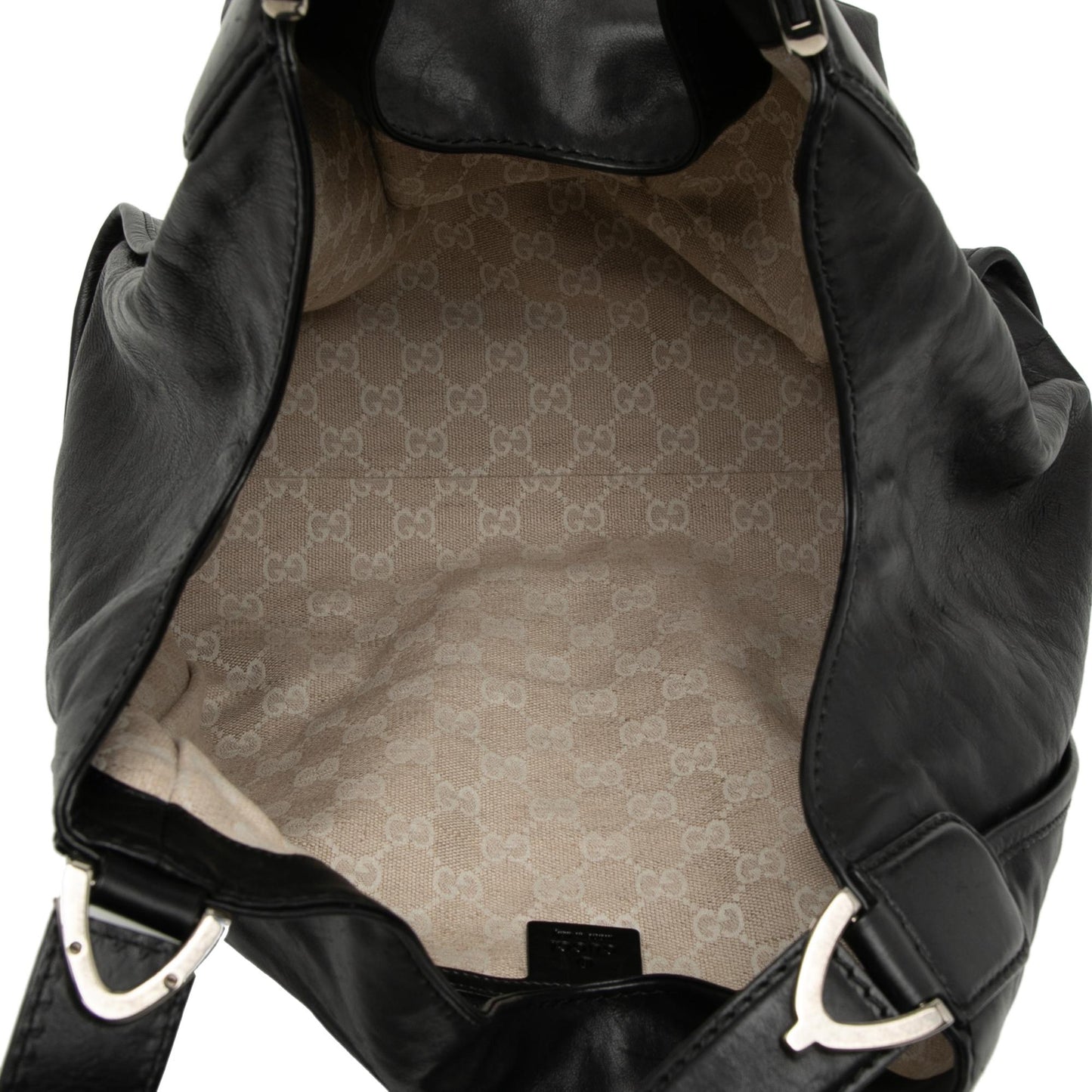 Gucci Nubuck Soft Stirrup Tote