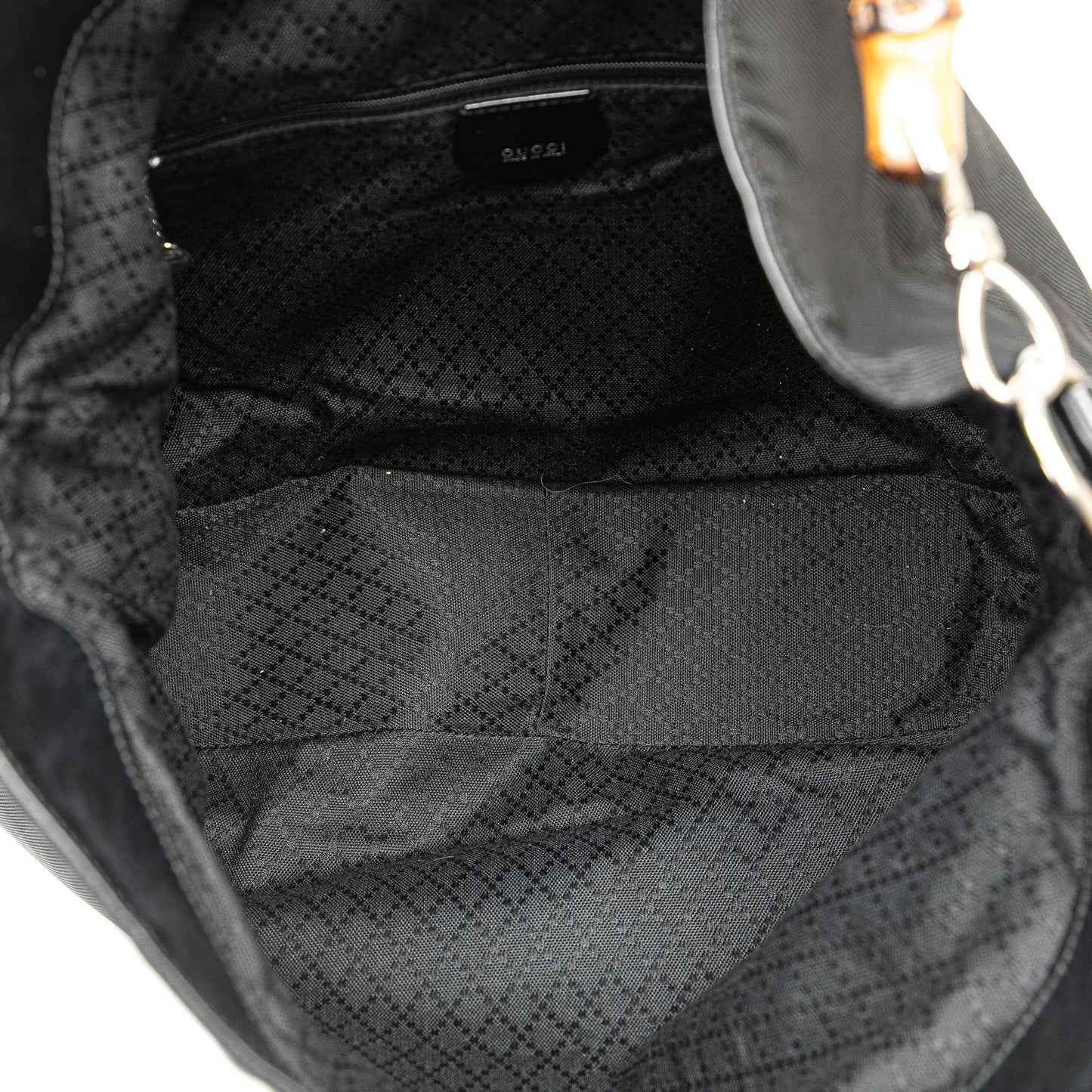 Gucci Nylon Bamboo Satchel