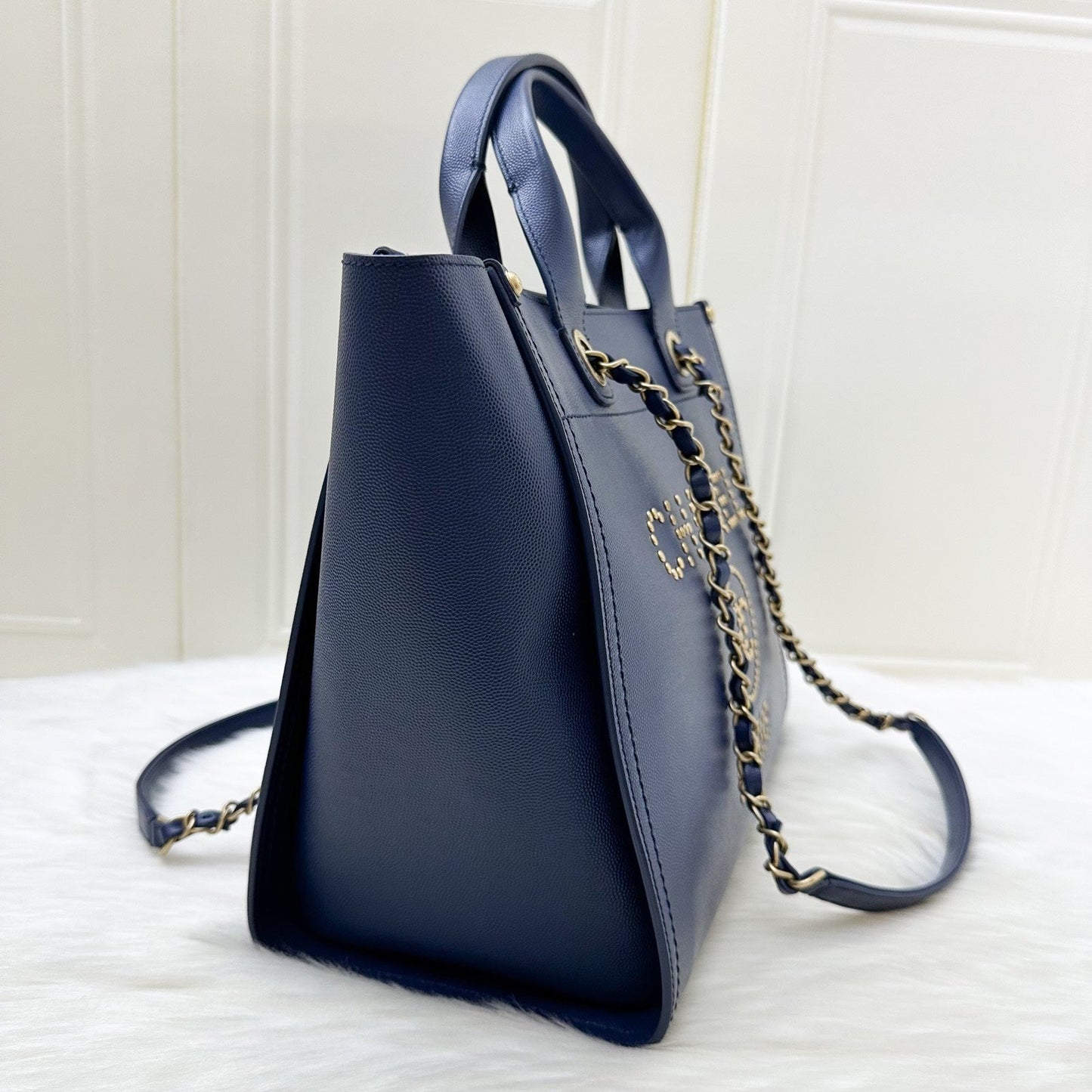 Chanel Small / Medium Deauville Tote Tote Bag - Rovelle Bags