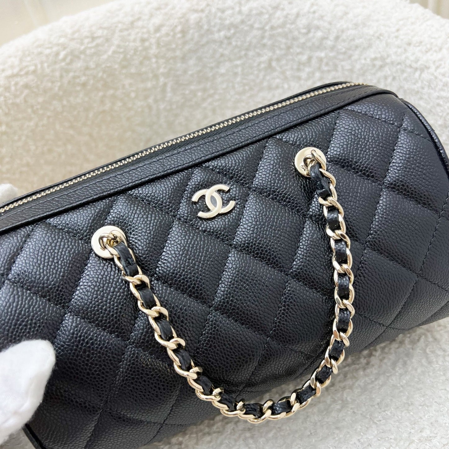 Chanel 25P Bowling Handbag - Rovelle Bags