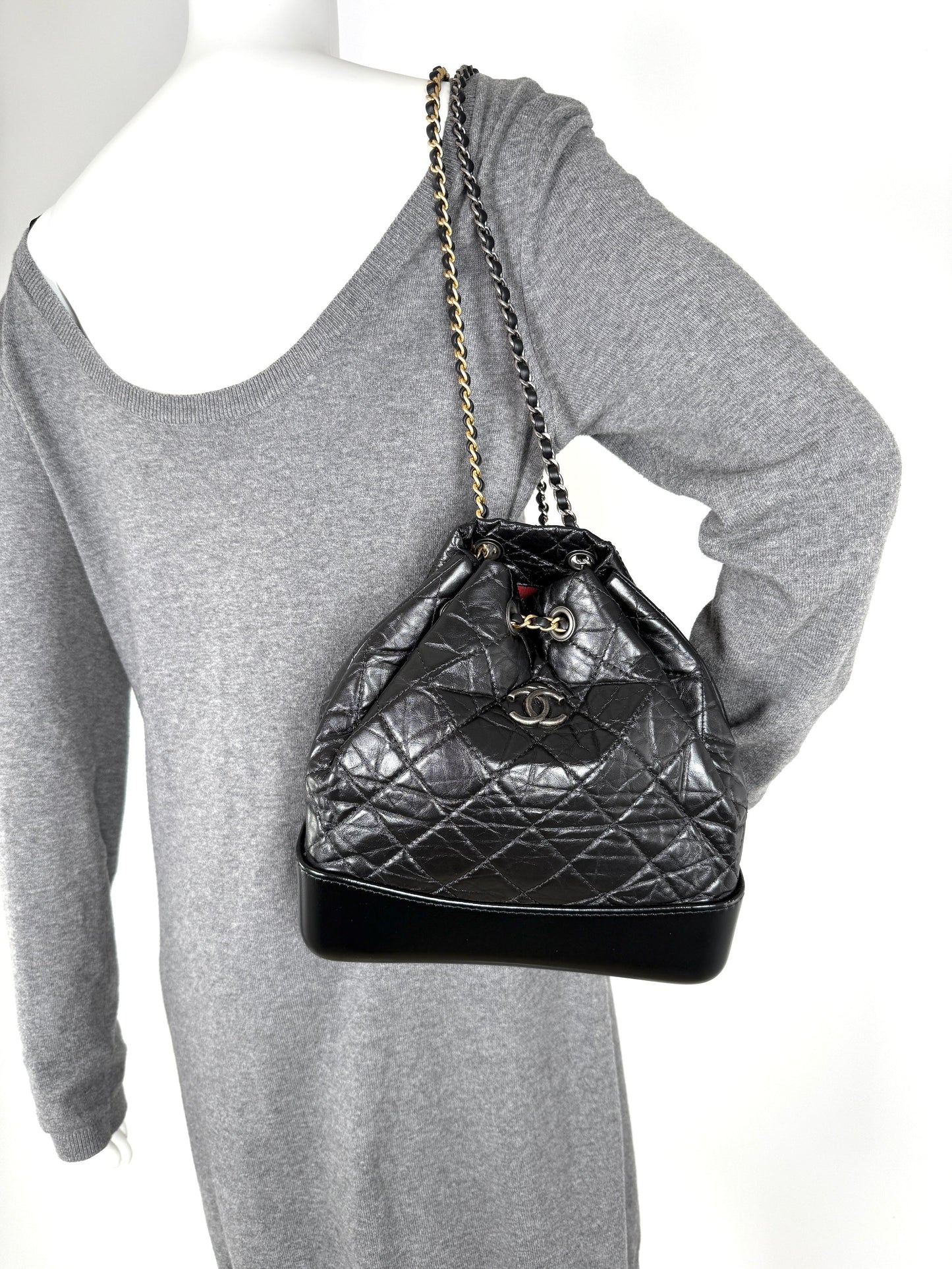 Chanel Gabrielle Small Quilted Aged Calfskin Backpack - Rovelle Bags
