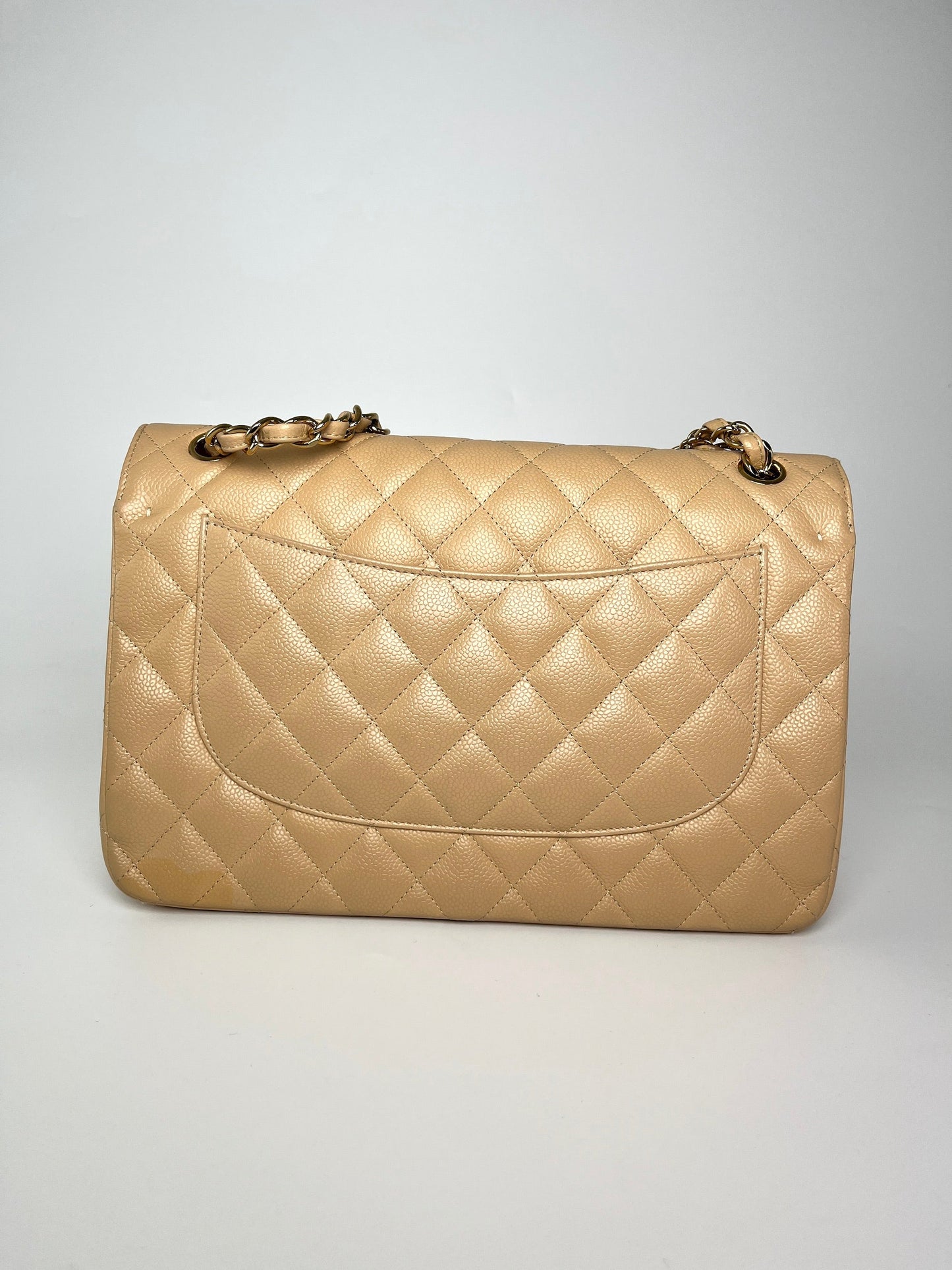 Chanel Jumbo Classic Double Quilted Caviar Flap Bag - Rovelle Bags