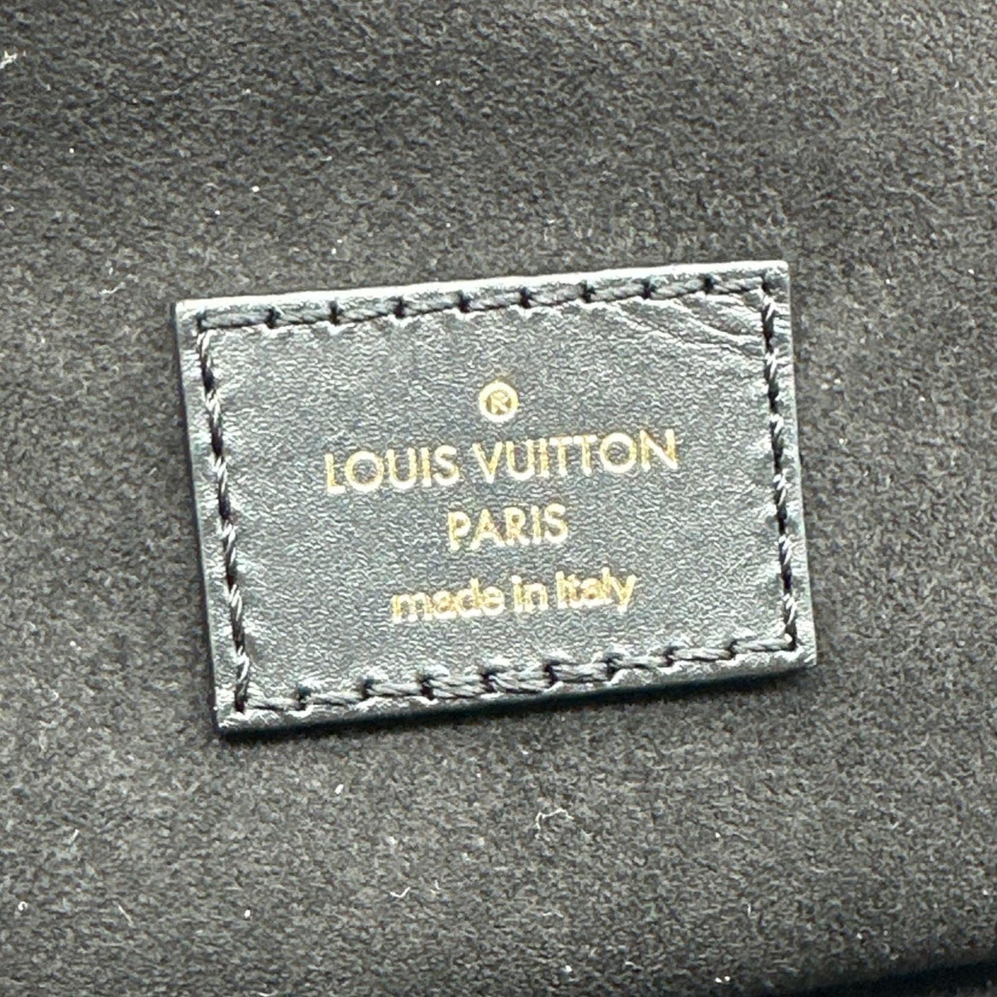LOUIS VUITTON Vanity Monogram Empreinte Leather Shoulder Bag Black