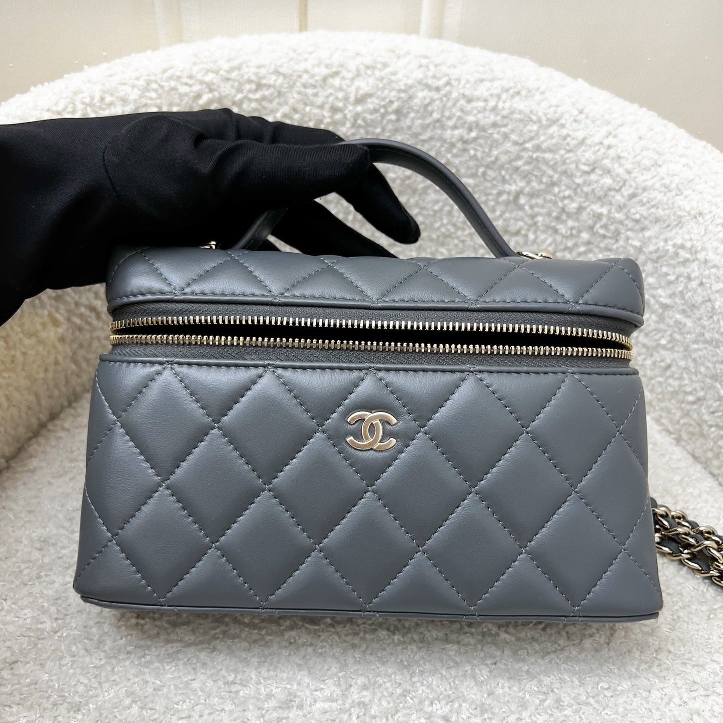 Chanel Vanity / Clutch with Chain Vanity Bag - Rovelle Bags