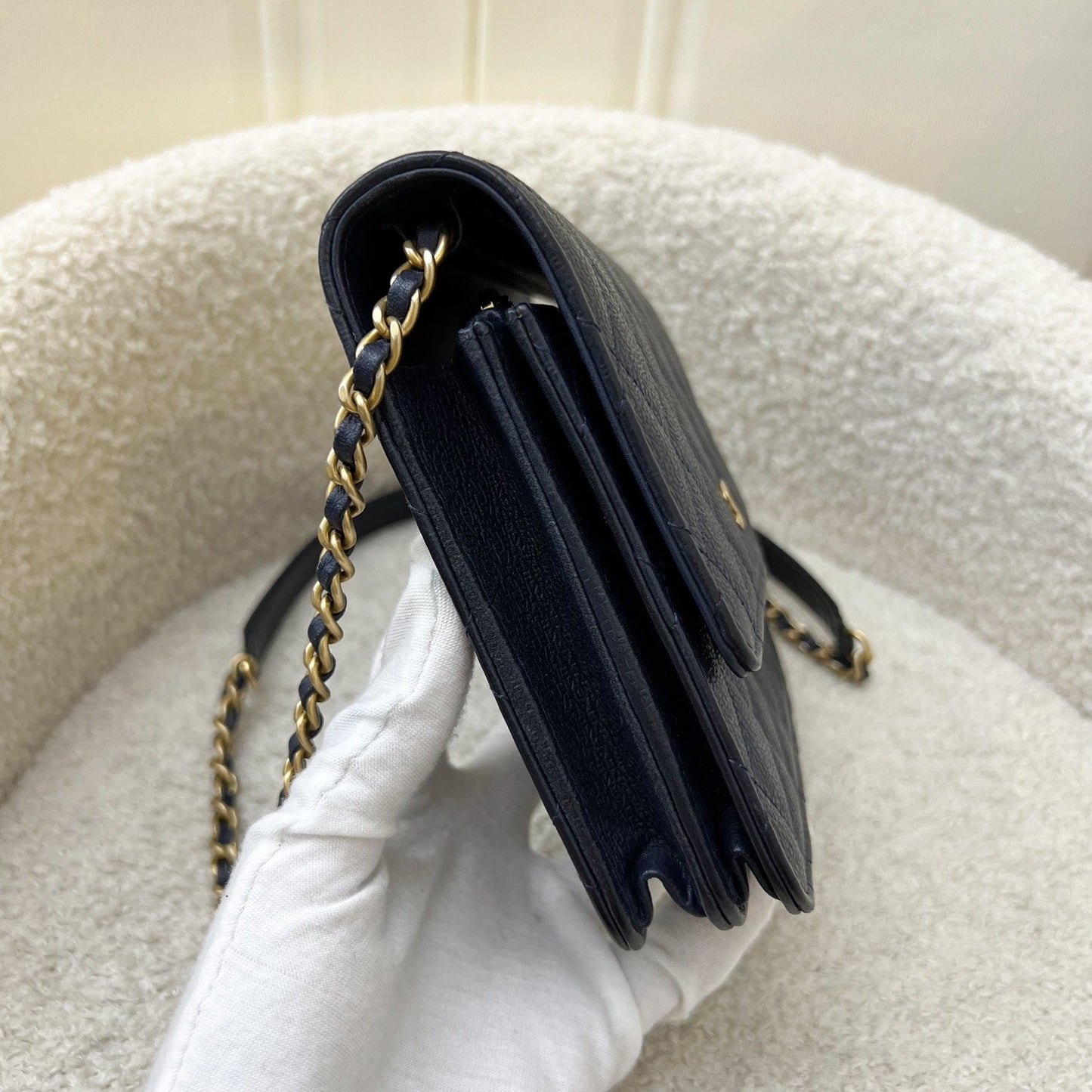 Chanel Square Wallet on Chain WOC Crossbody Bag - Rovelle Bags