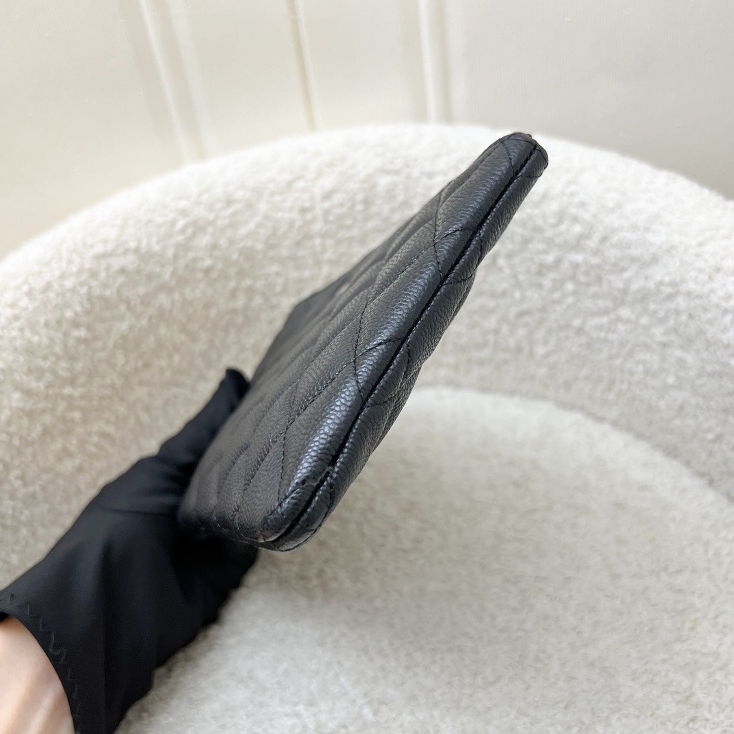 Chanel Classic Small O-Case Pouch in Clutch Bag - Rovelle Bags