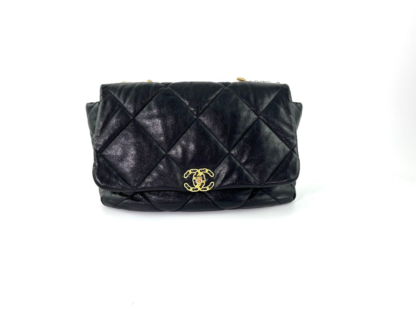 Chanel 19 Black Goatskin 2020 Chain Handbag - Rovelle Bags