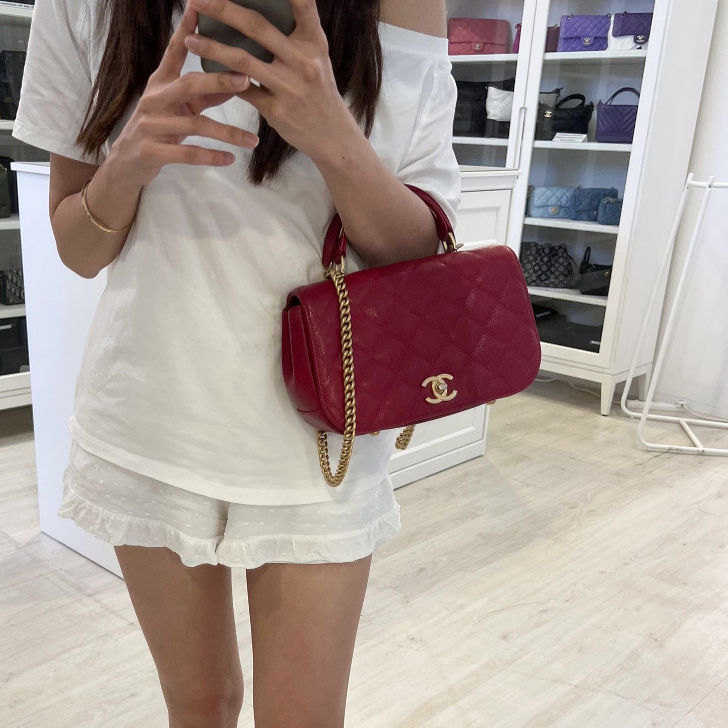 Chanel Top Handle Flap Flap Bag - Rovelle Bags