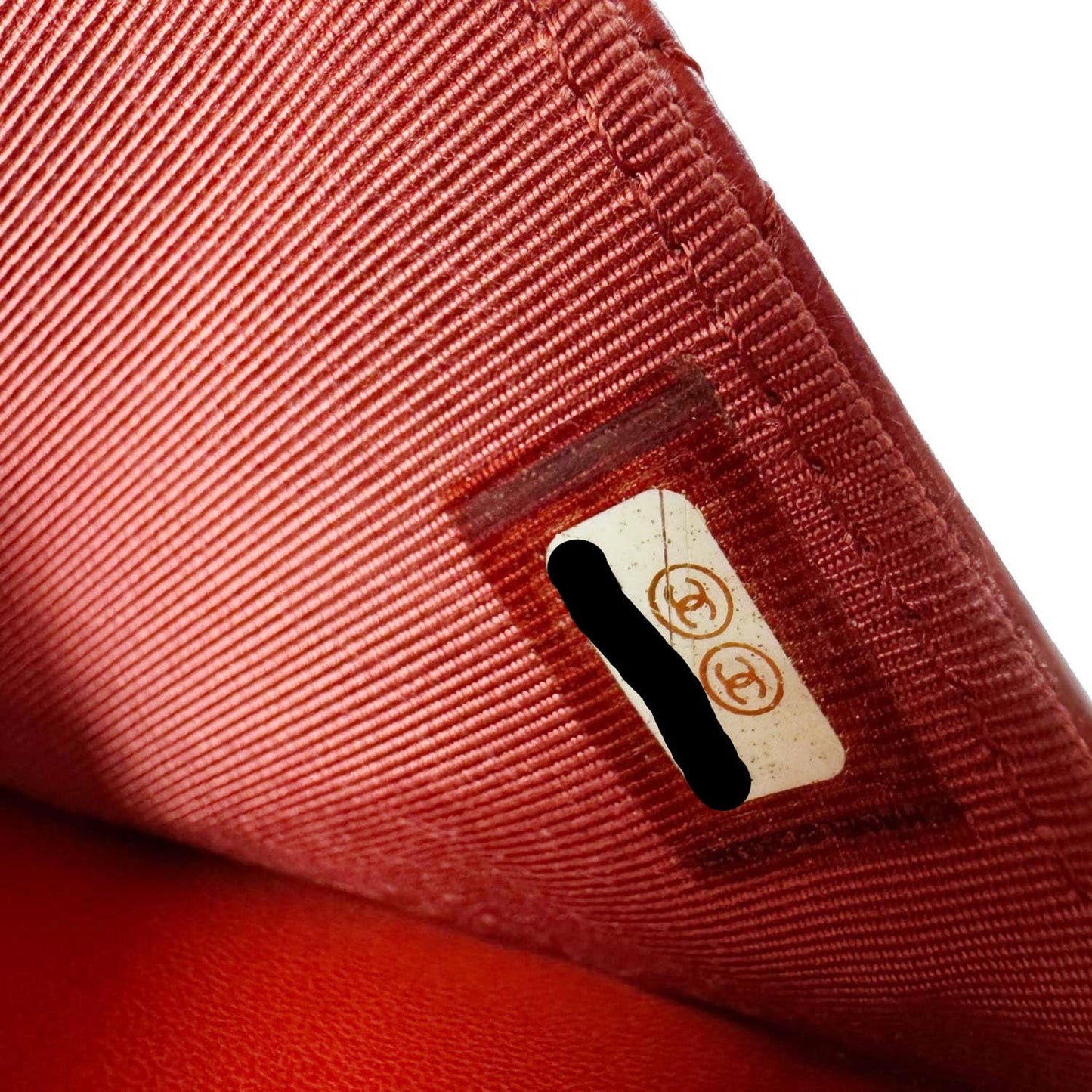 CHANEL Classic Flap Quilted Leather Wallet On Chain Red
