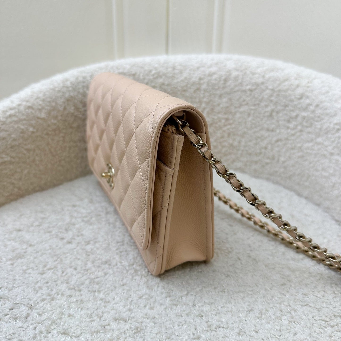 Chanel 23S Ribbon Chain Wallet on Crossbody Bag - Rovelle Bags